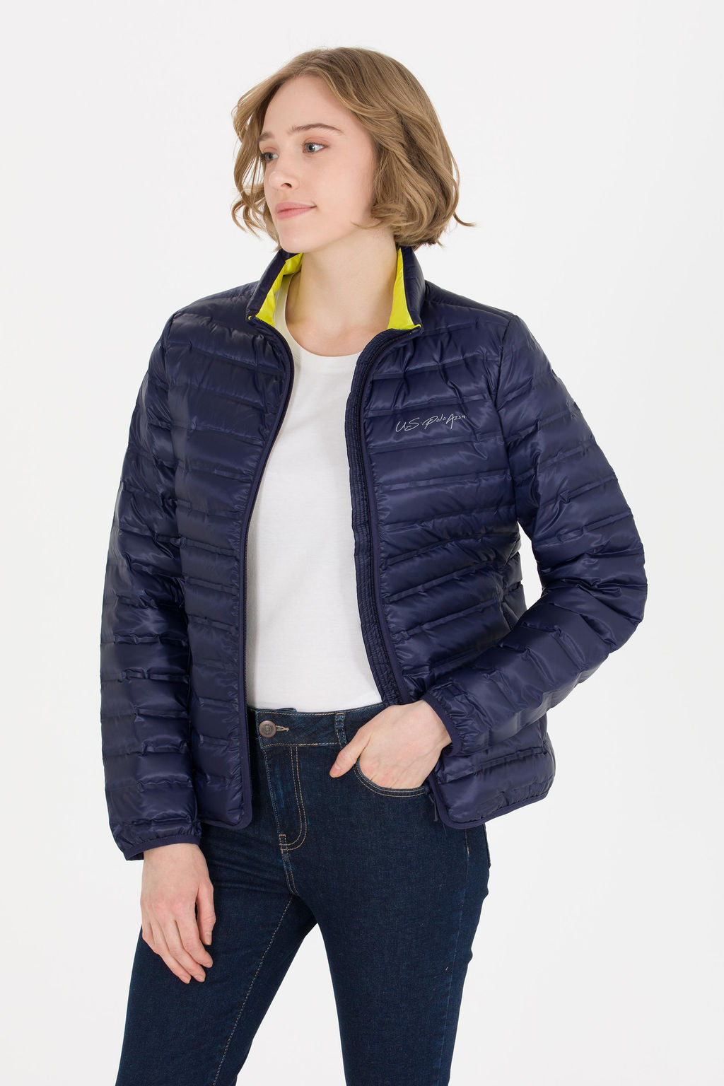 Женское темно-синее пальто - U.s. polo assn фото 4