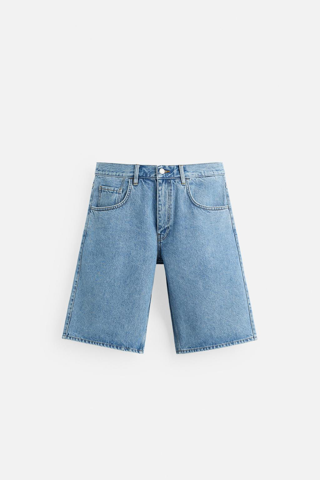 BAGGY FIT DENIM BERMUDA SHORTS - Zara фото 24