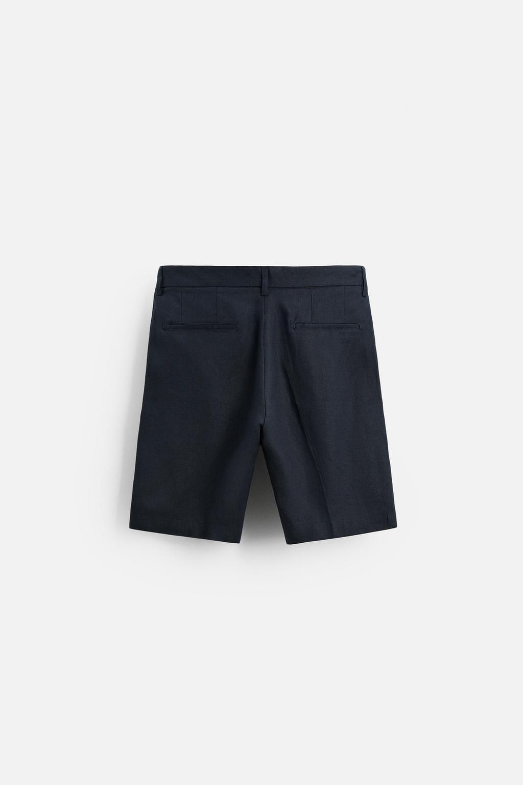 100% LINEN BERMUDA SHORTS - Zara фото 8