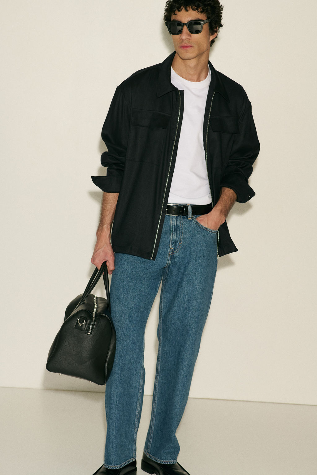 Sobrecamisa en mezcla lino Easy Care Regular Fit - H&m фото 3