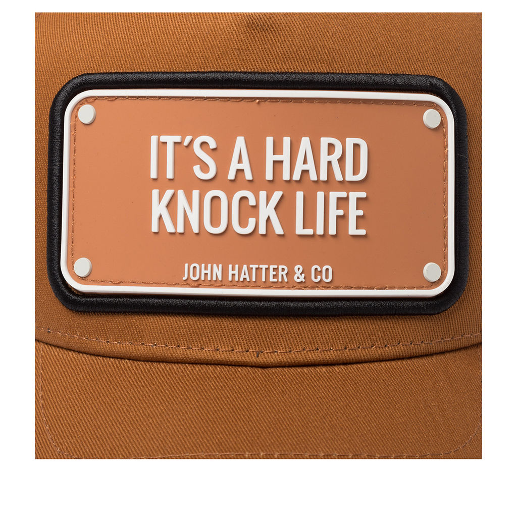 Бейсболка JOHN HATTER арт. R-1167-U00 It?S A Hard Knock Life (светло-коричневый)  фото 4