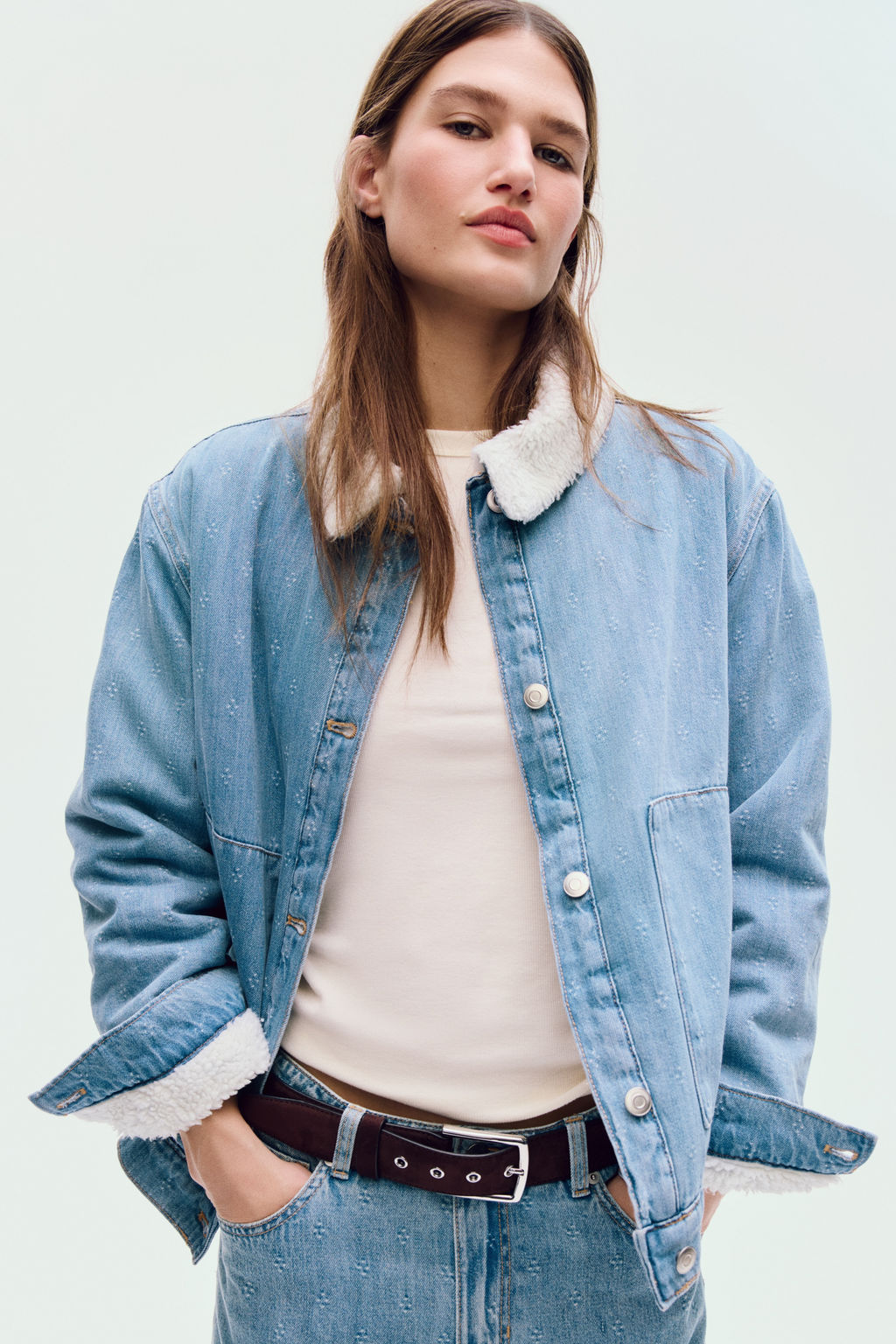 Cazadora denim con cuello - H&m фото 2