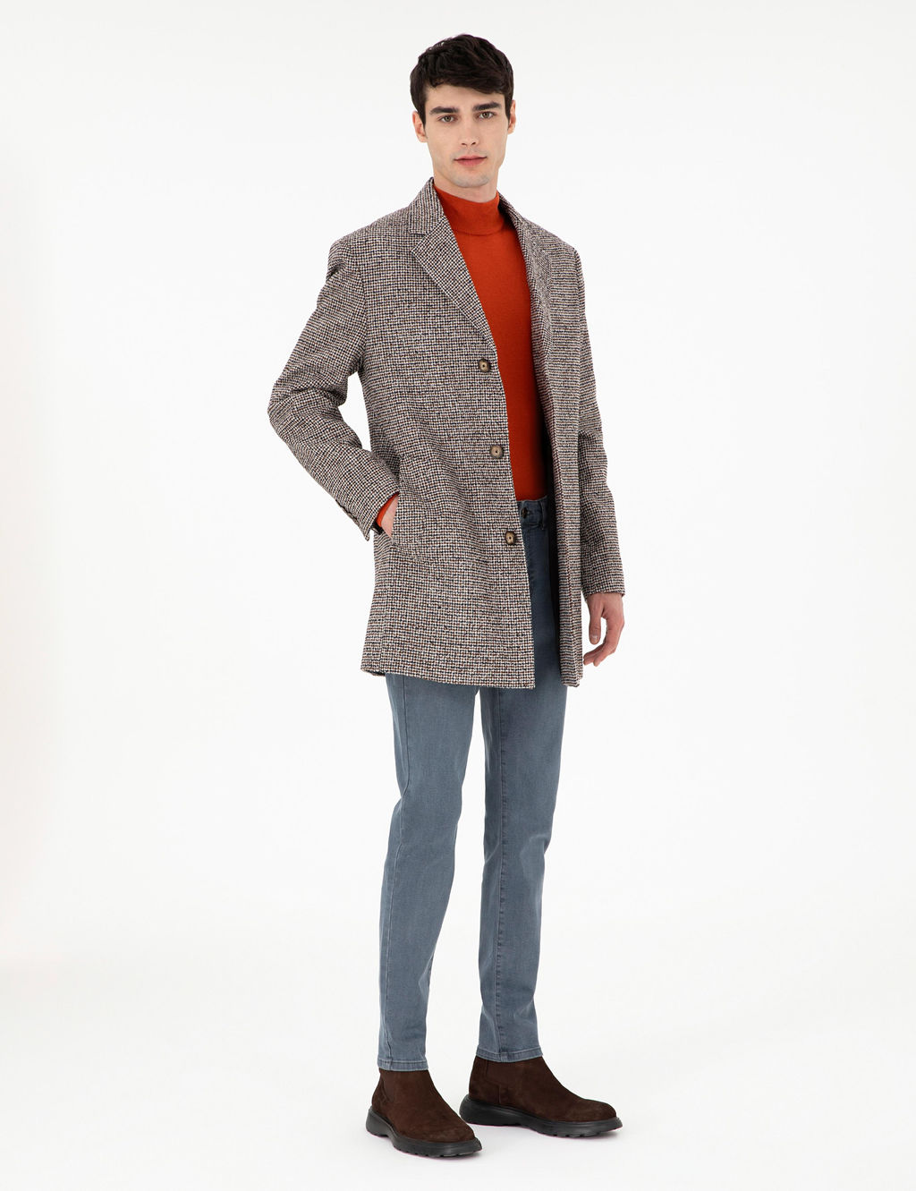Kahverengi Slim Fit Ka_e Kaban