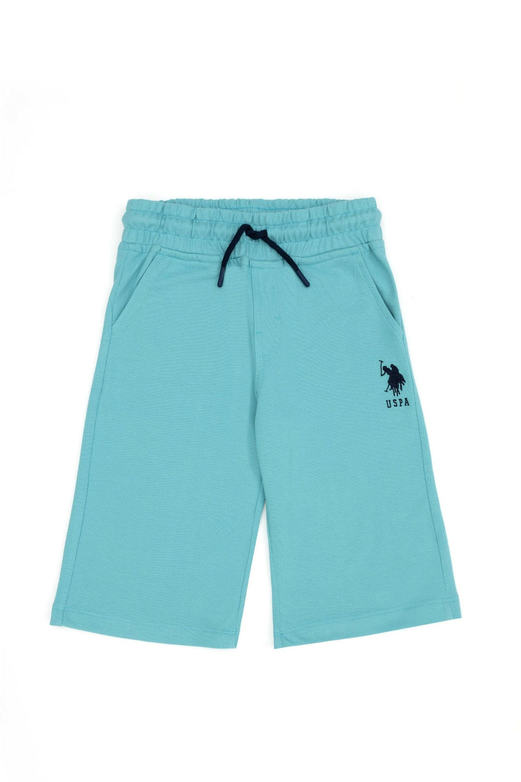 U. S. Polo Assn Мятные трикотажные шорты для мальчика