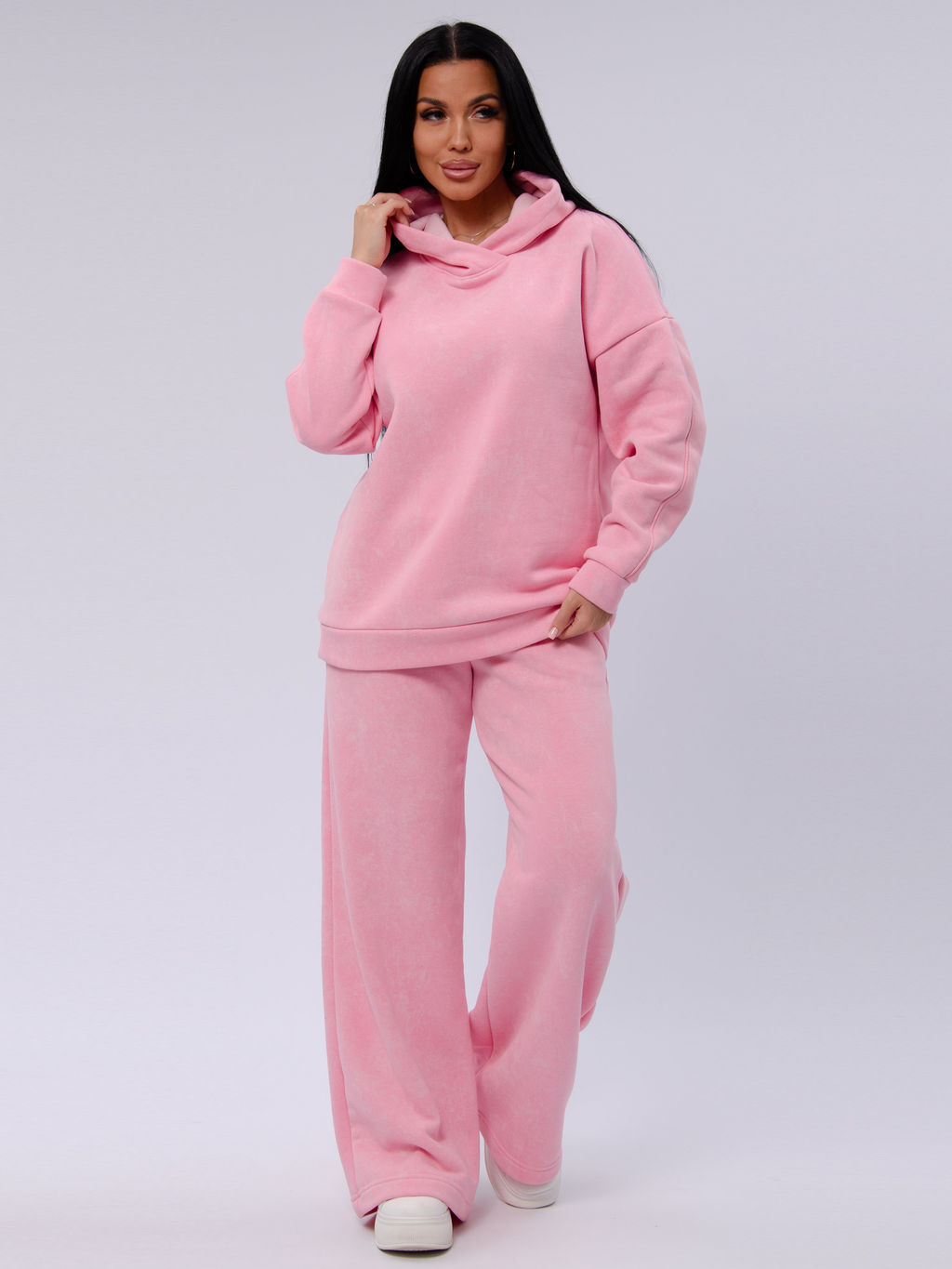 Костюм "Винтаж" розовый, футер начес