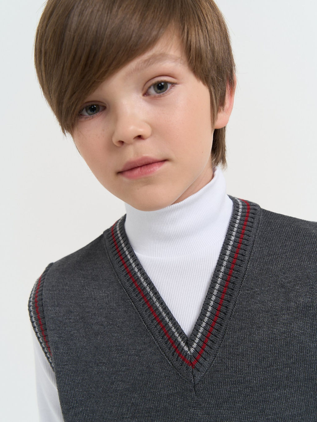 Жилет вязаный Серый 7+ - Bungly фото 10