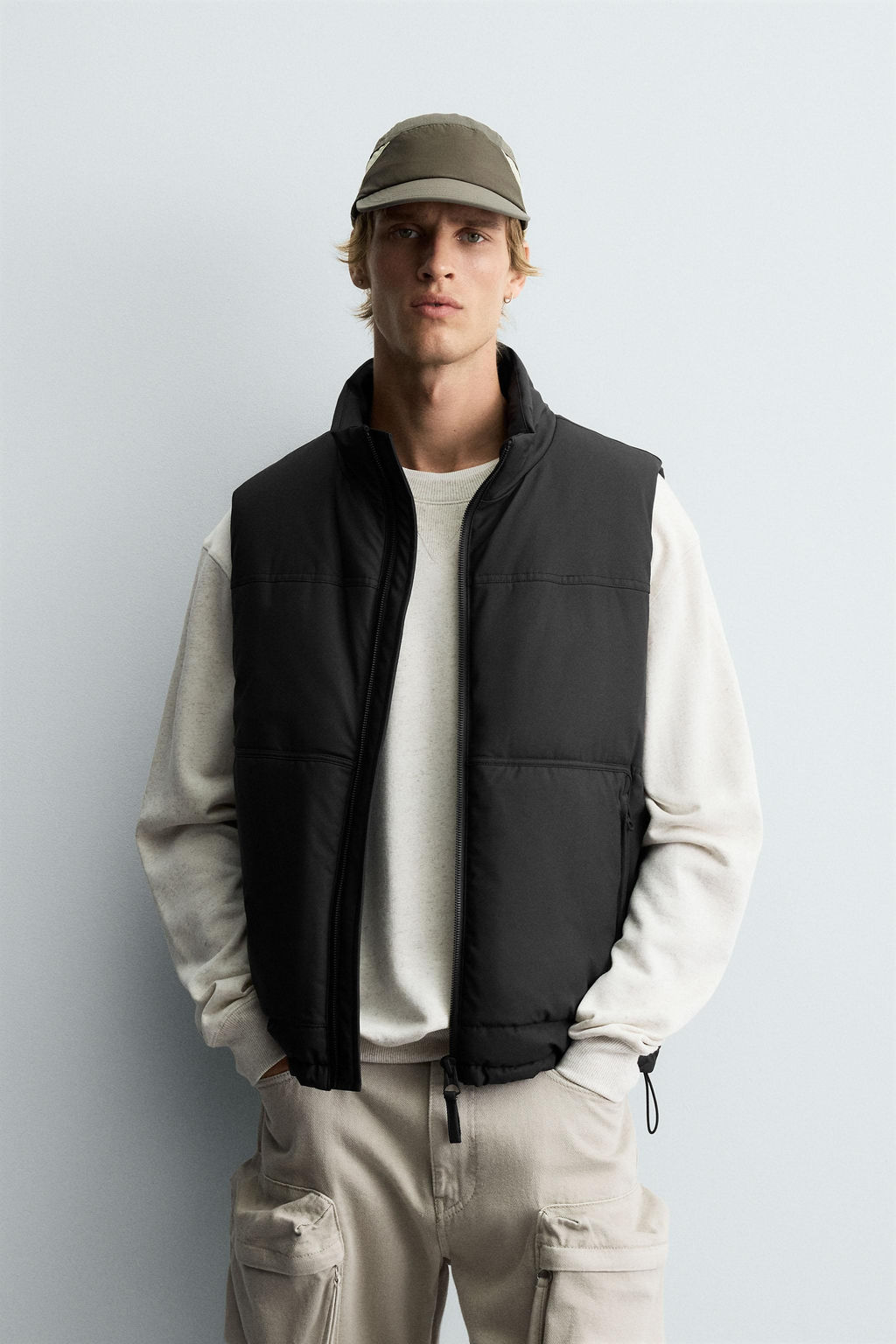 RUBBERISED PUFFER GILET - Zara фото 2