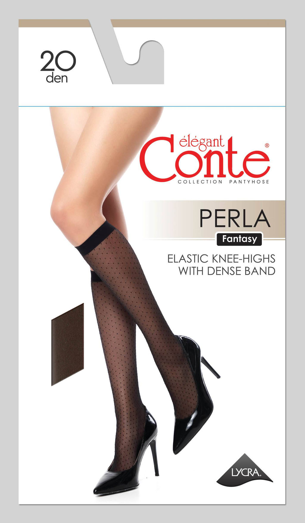 Цена за 2 пары. Носки Удлиненные CONTE Гольфы женские PERLA nero - Conte elegant фото 4