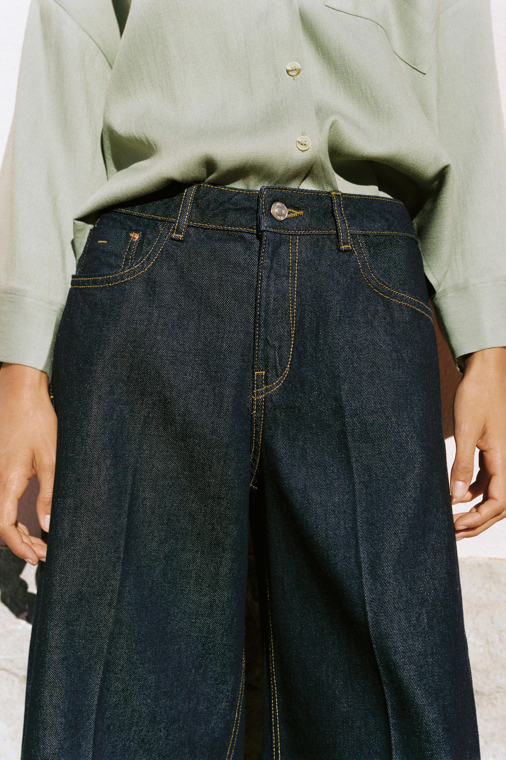 BERMUDA Z1975 LARGA DENIM / Azul - Zara фото 3
