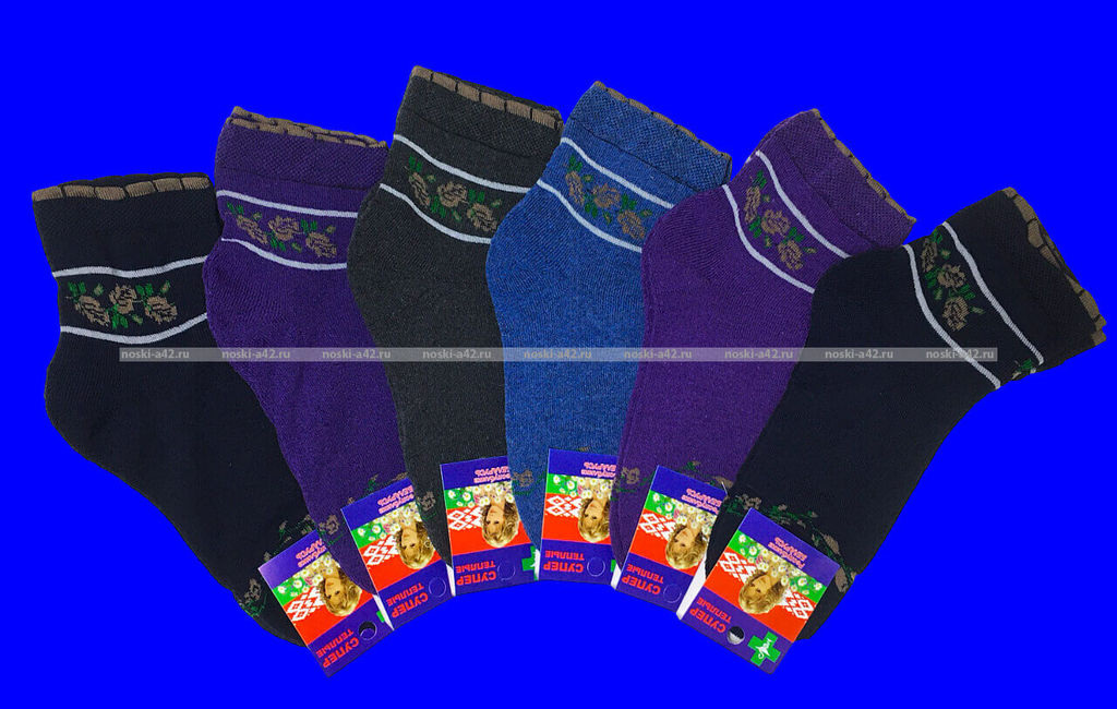 Цена за 10 пар. Линия здоровья Беларусь носки женские внутри махра