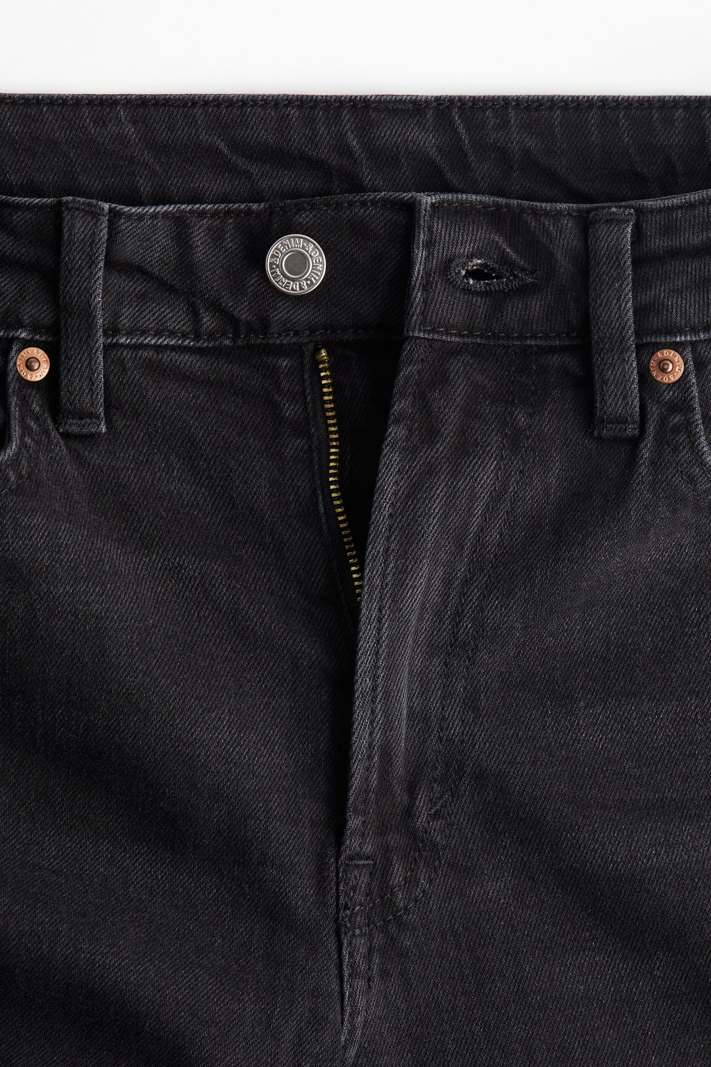 Slim Straight High Ankle Jeans - H&m фото 4