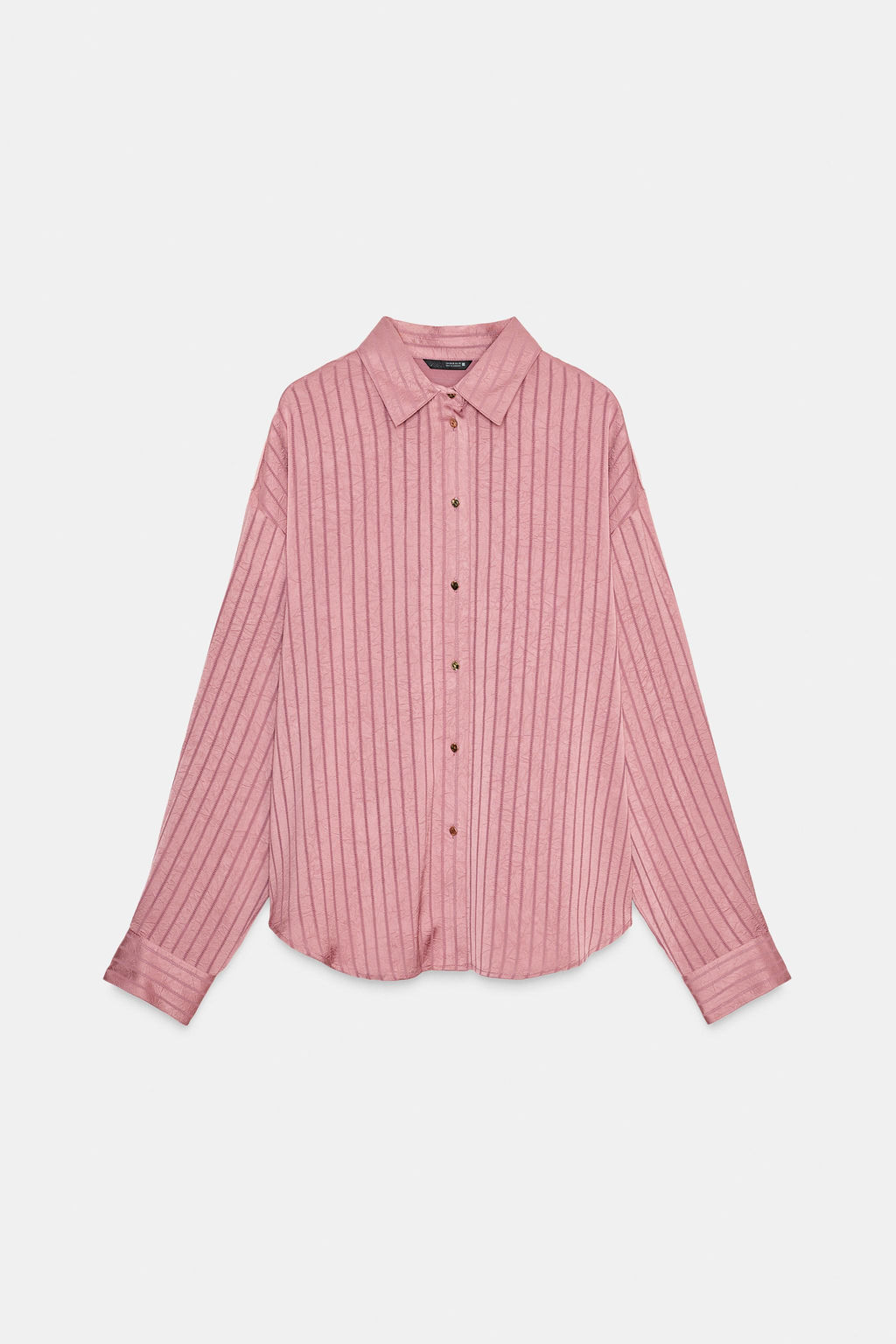STRIPED SATIN SHIRT - Zara фото 7