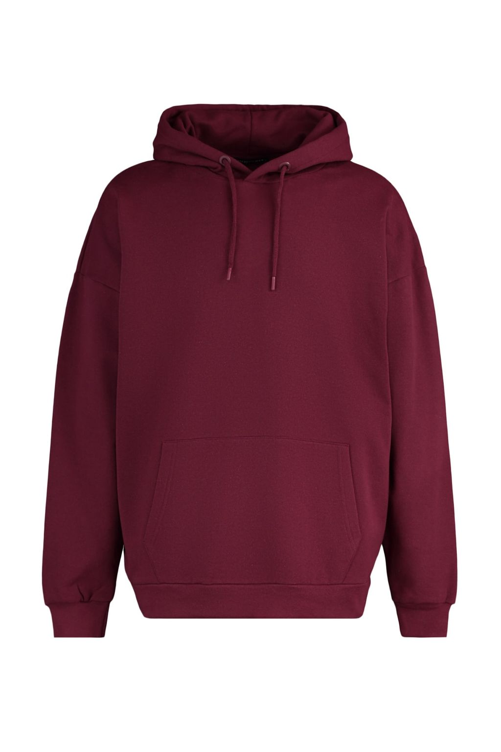 Bordo Oversize/Genis Kesim Kapusonlu Ici Polar/S?cak Tutan Sweatshirt TMNAW23SW00195