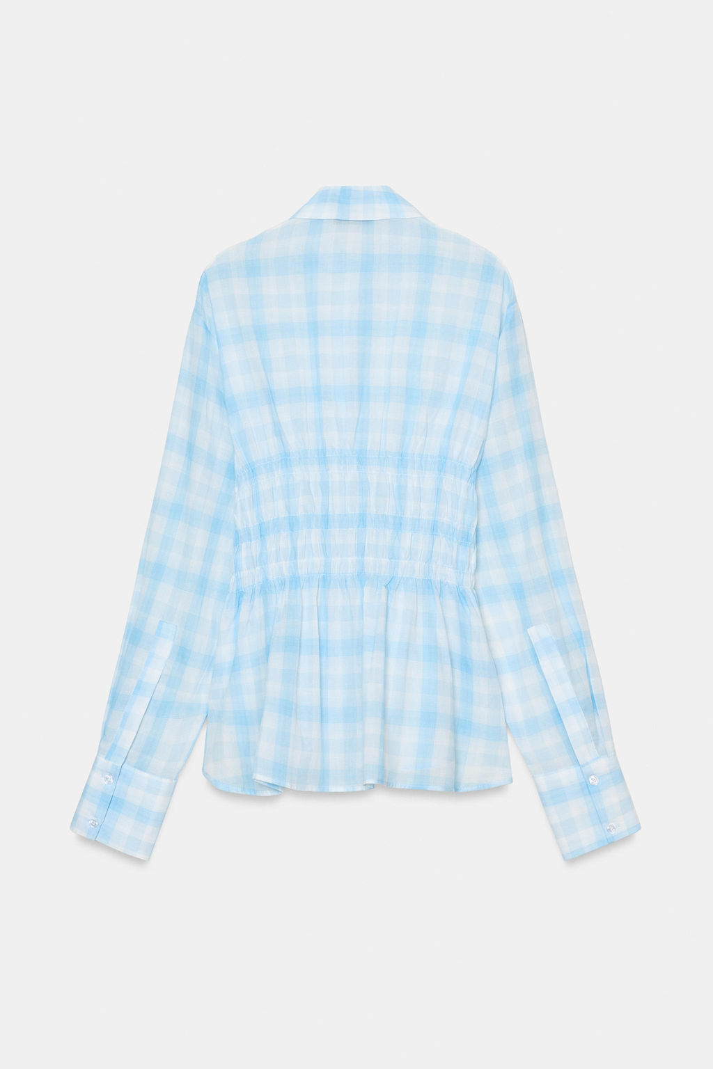 CHECK SHIRT WITH ELASTIC TRIMS - Zara фото 6