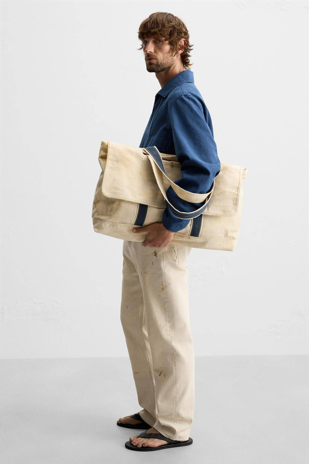 FABRIC SHOPPER BAG - Zara фото 7