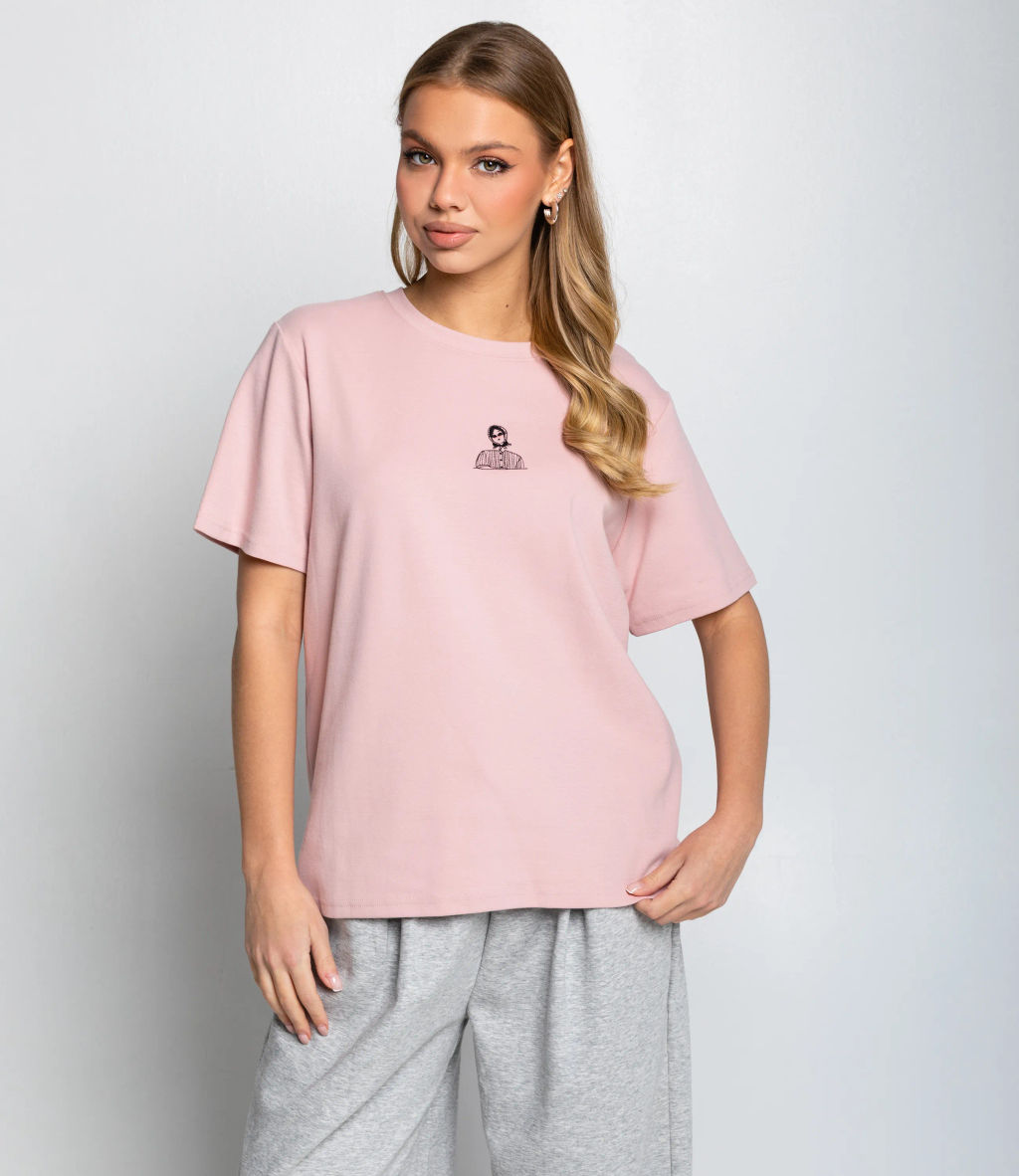 Футболка #КТ6120, пудровый