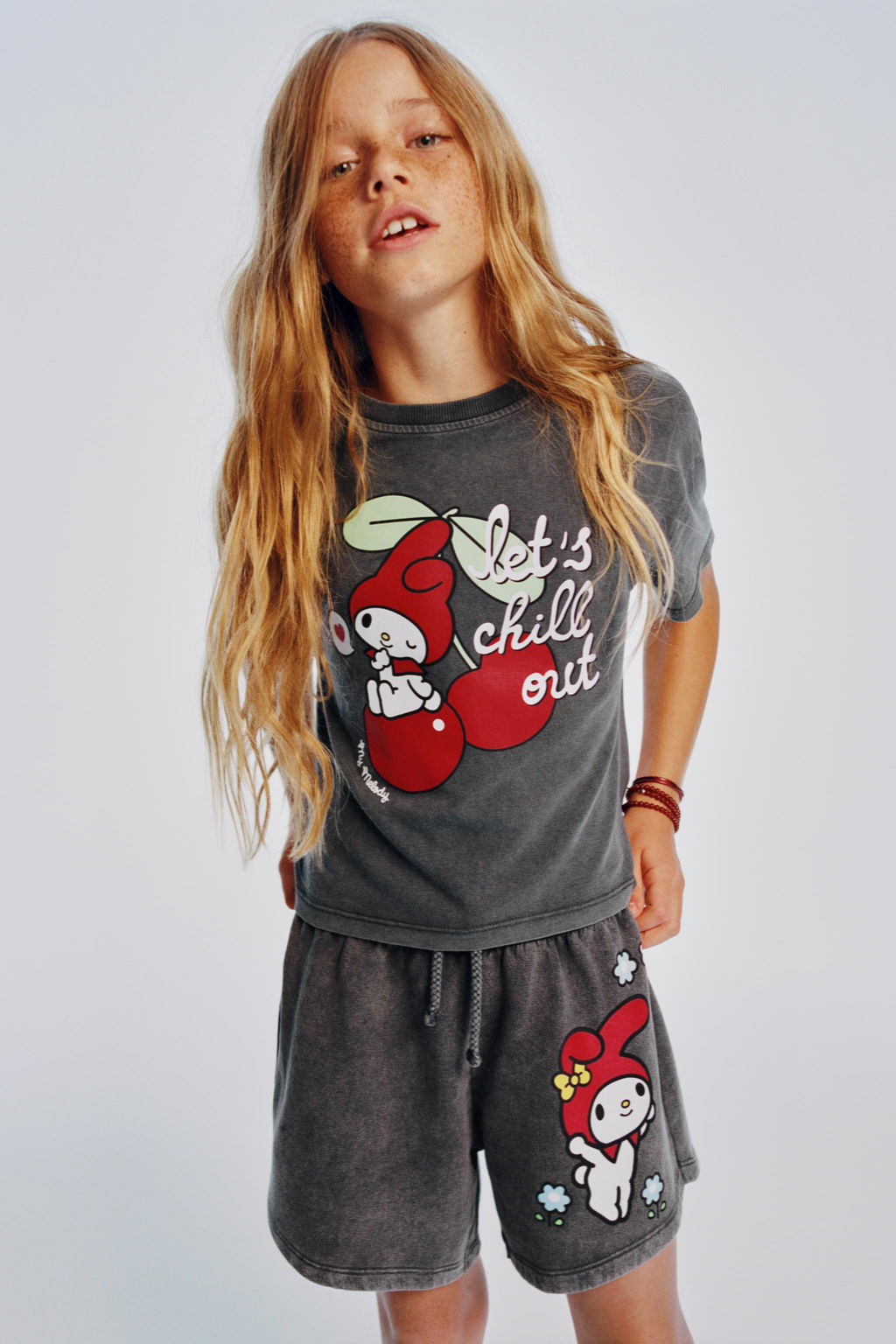 WASHED EFFECT MY MELODY  SANRIO T-SHIRT - Zara фото 5
