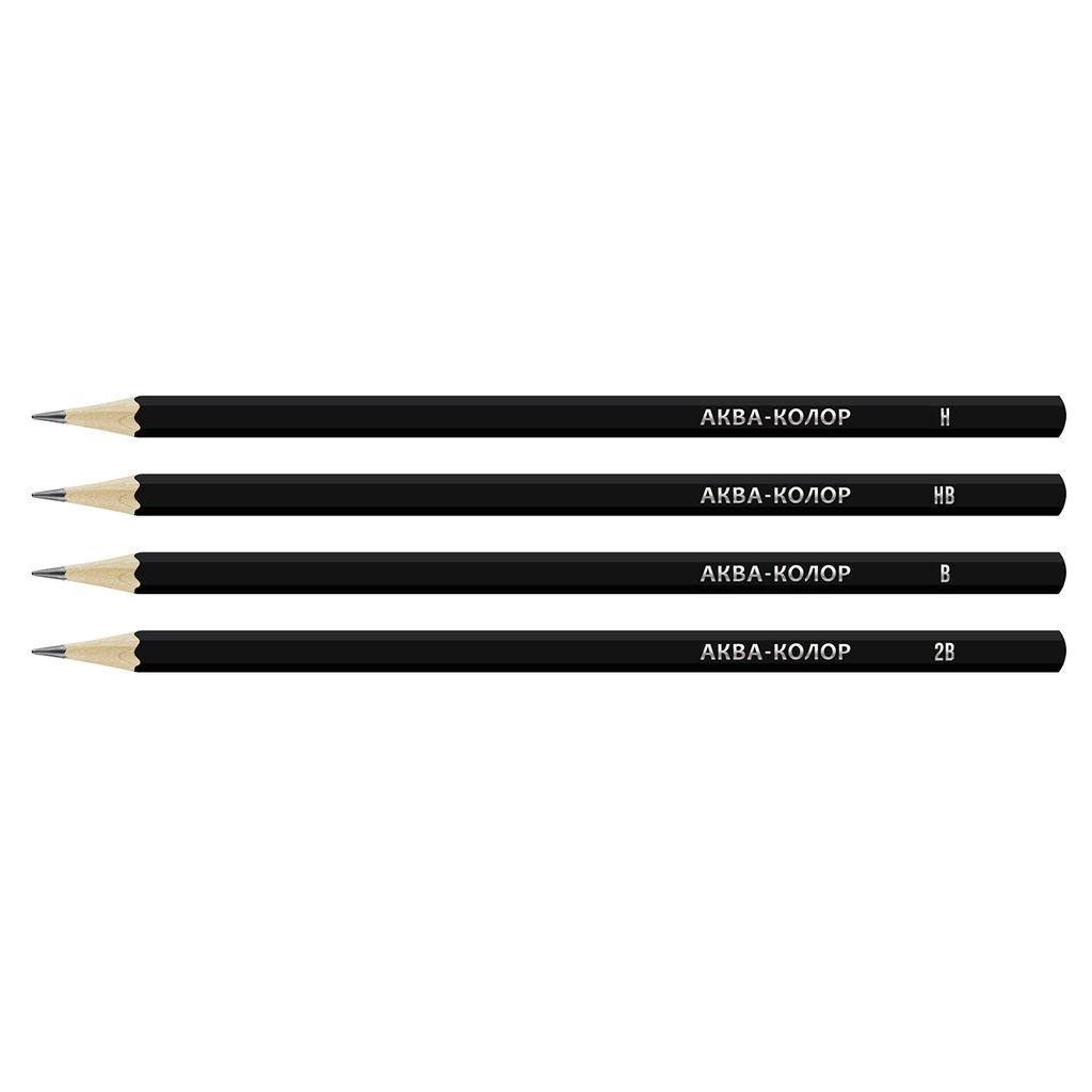 Аква-колор Изостудия IZO-GP4B Набор чернографитных карандашей заточенный ассорти 10 х 4 шт. ассорти