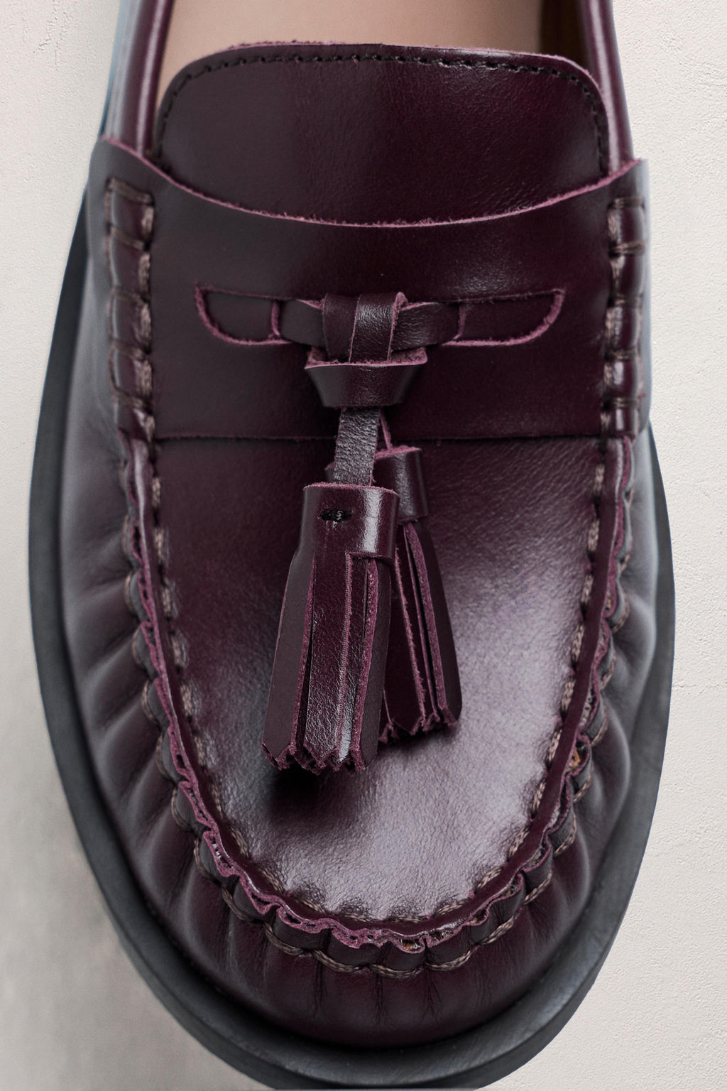 LEATHER TASSEL LOAFERS LIMITED EDITION - Zara фото 9