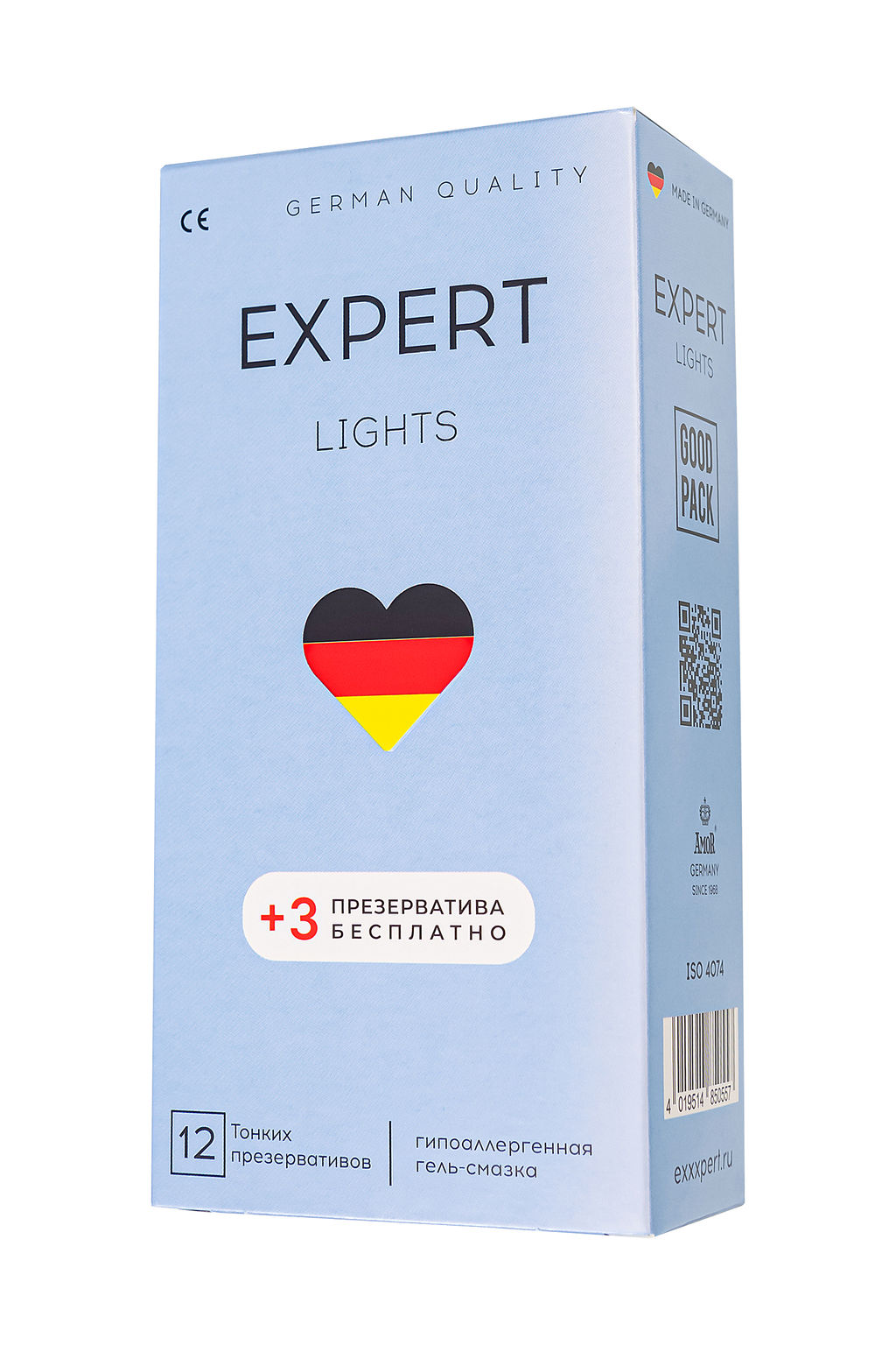 Презервативы EXPERT Lights Germany 12шт +(3 бесплатно), ультратонкие