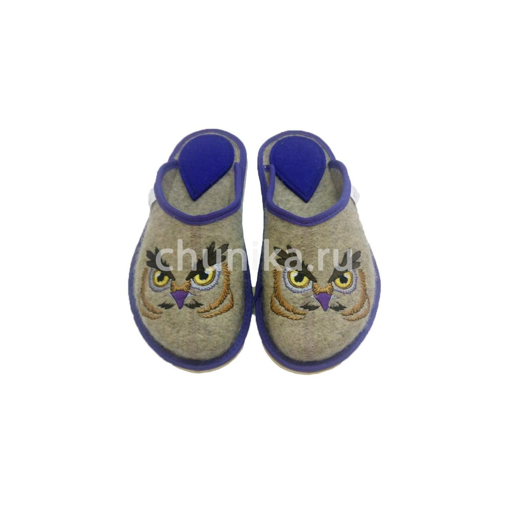 Тапочки без задника, вышивка, звери и птицы - Чуника фото 2
