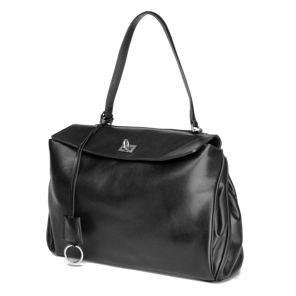 G256 black, Женская кожаная сумка, Barcelo Biagi