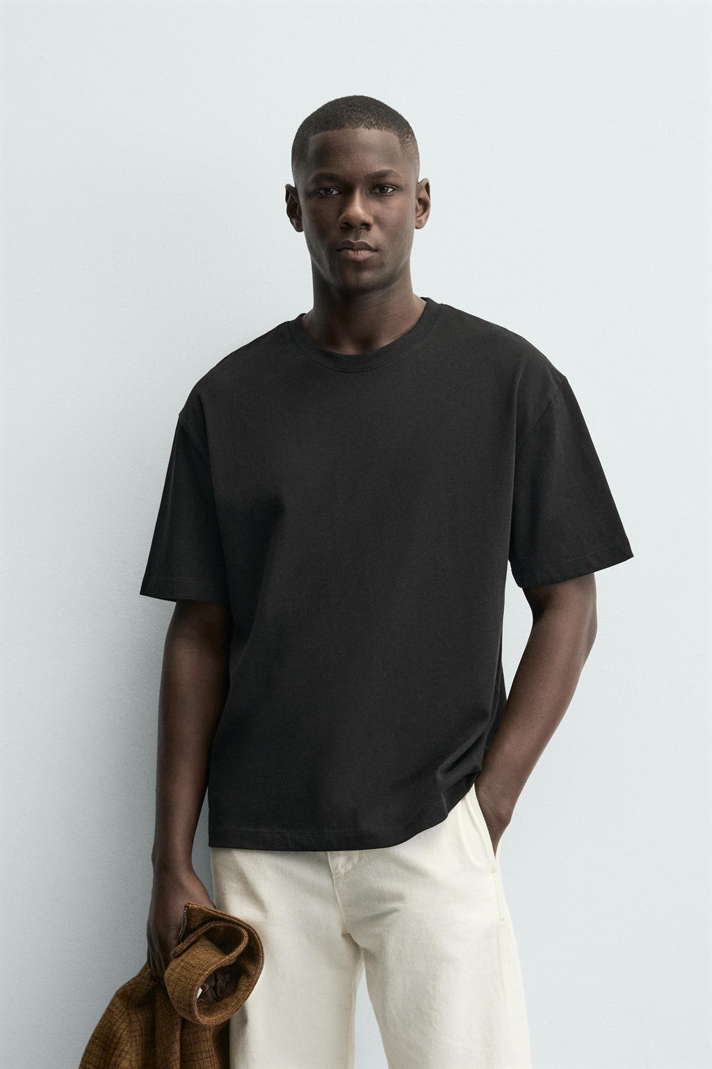 CAMISETA HEAVYWEIGHT B?SICA / Negro - Zara фото 2
