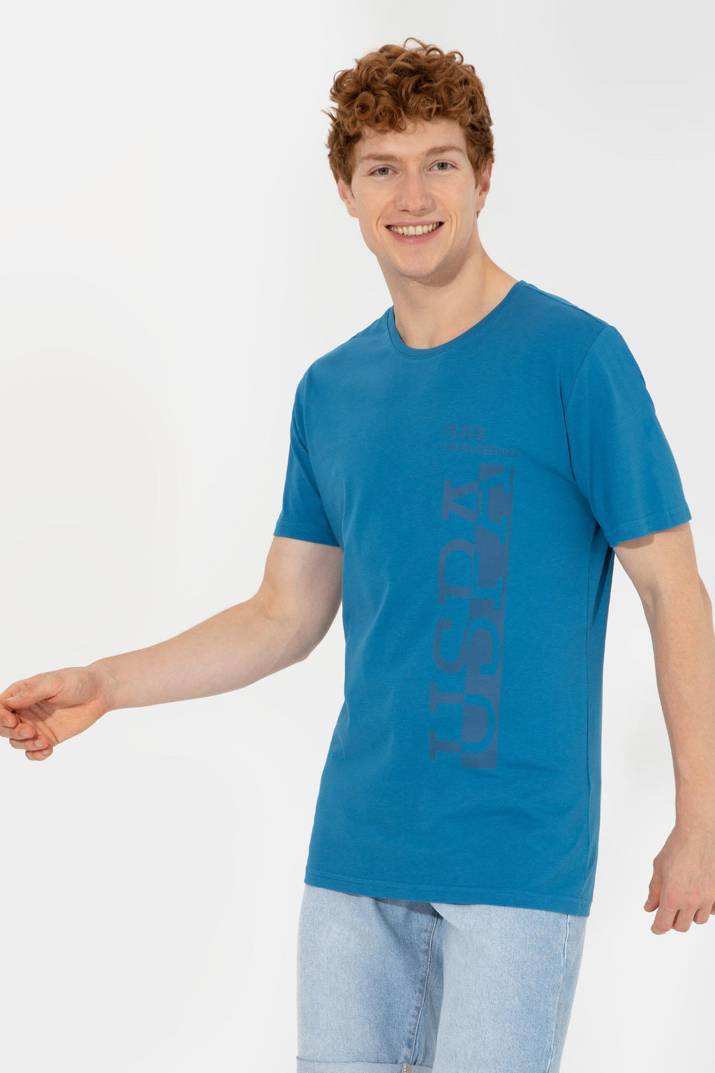 Erkek Petrol Bisiklet Yaka Ti__rt