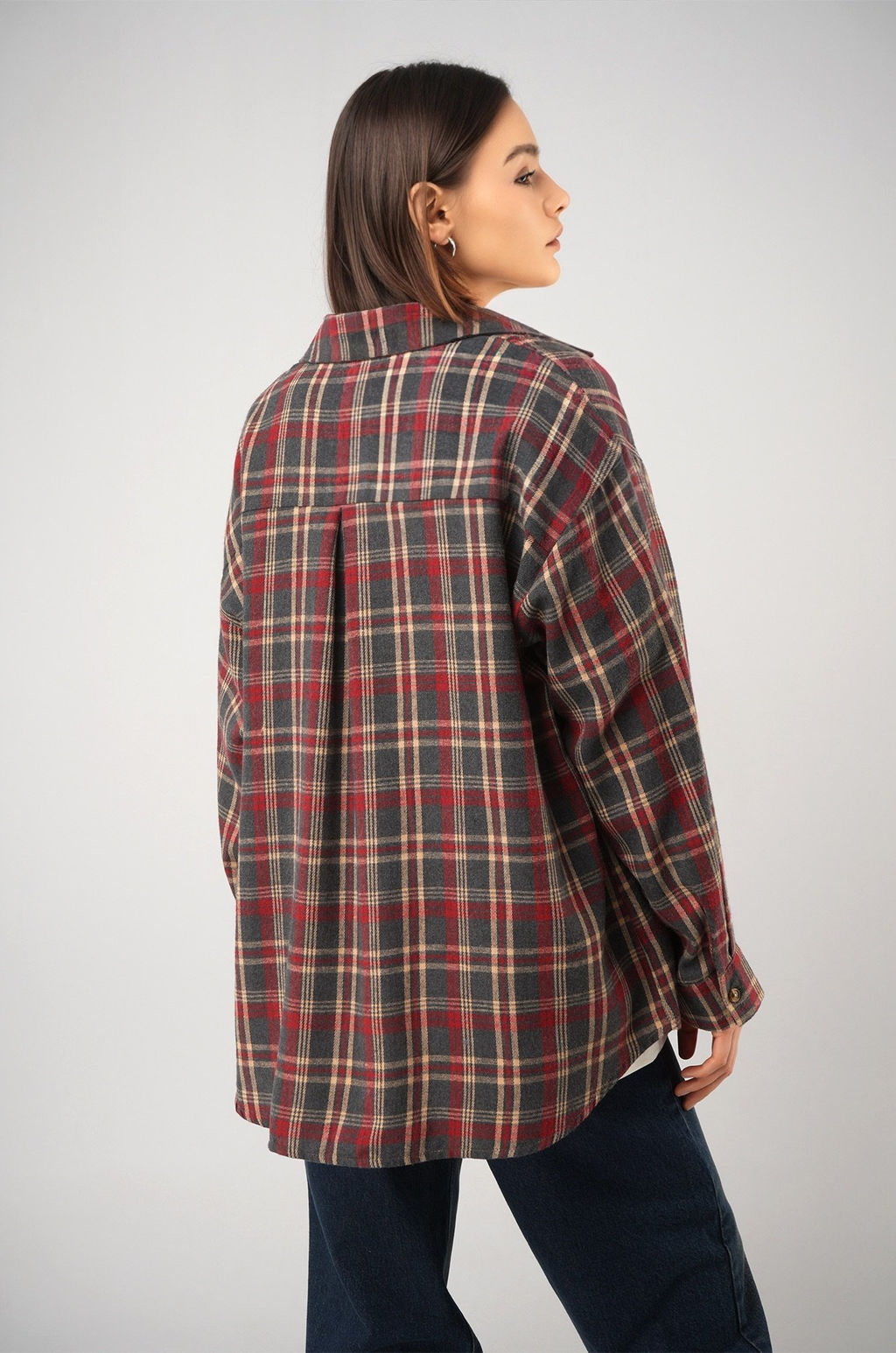 Рубашка женская в клетку Happyfox