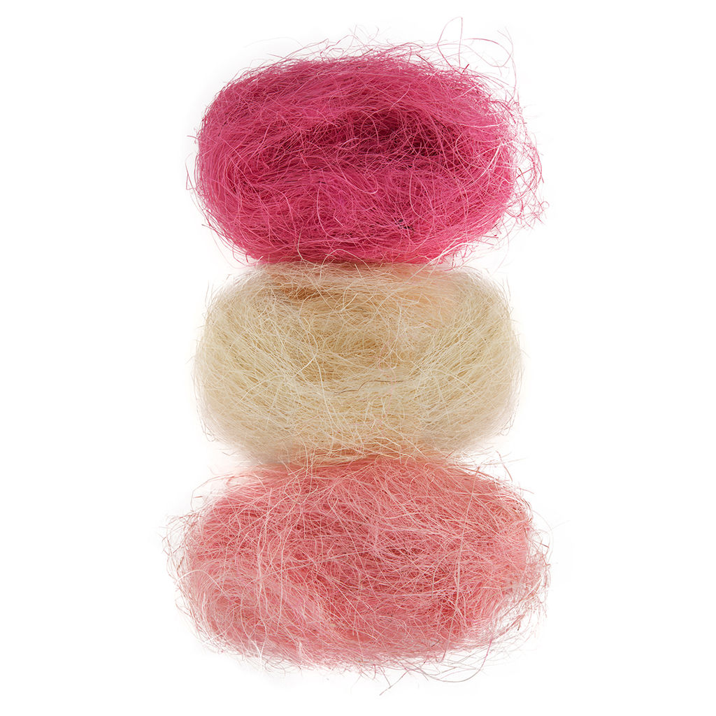 Blumentag BMG-30 MIX Сизалевое волокно 30 г 3 г 01 Белый/св. розовый/розовый фото 4