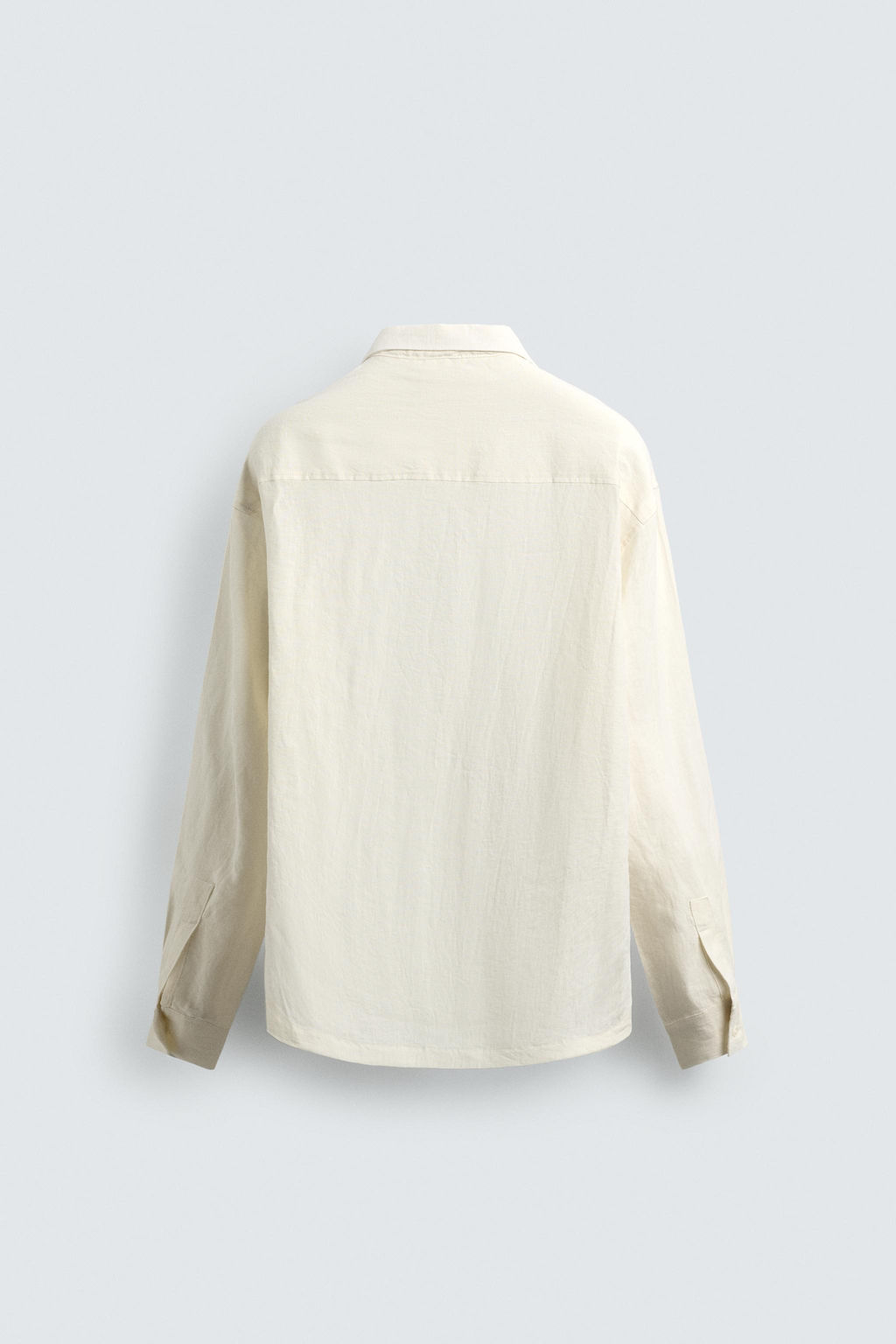 CAMISA RELAXED FIT 100% LINO PLIEGUES / Crudo - Zara фото 7