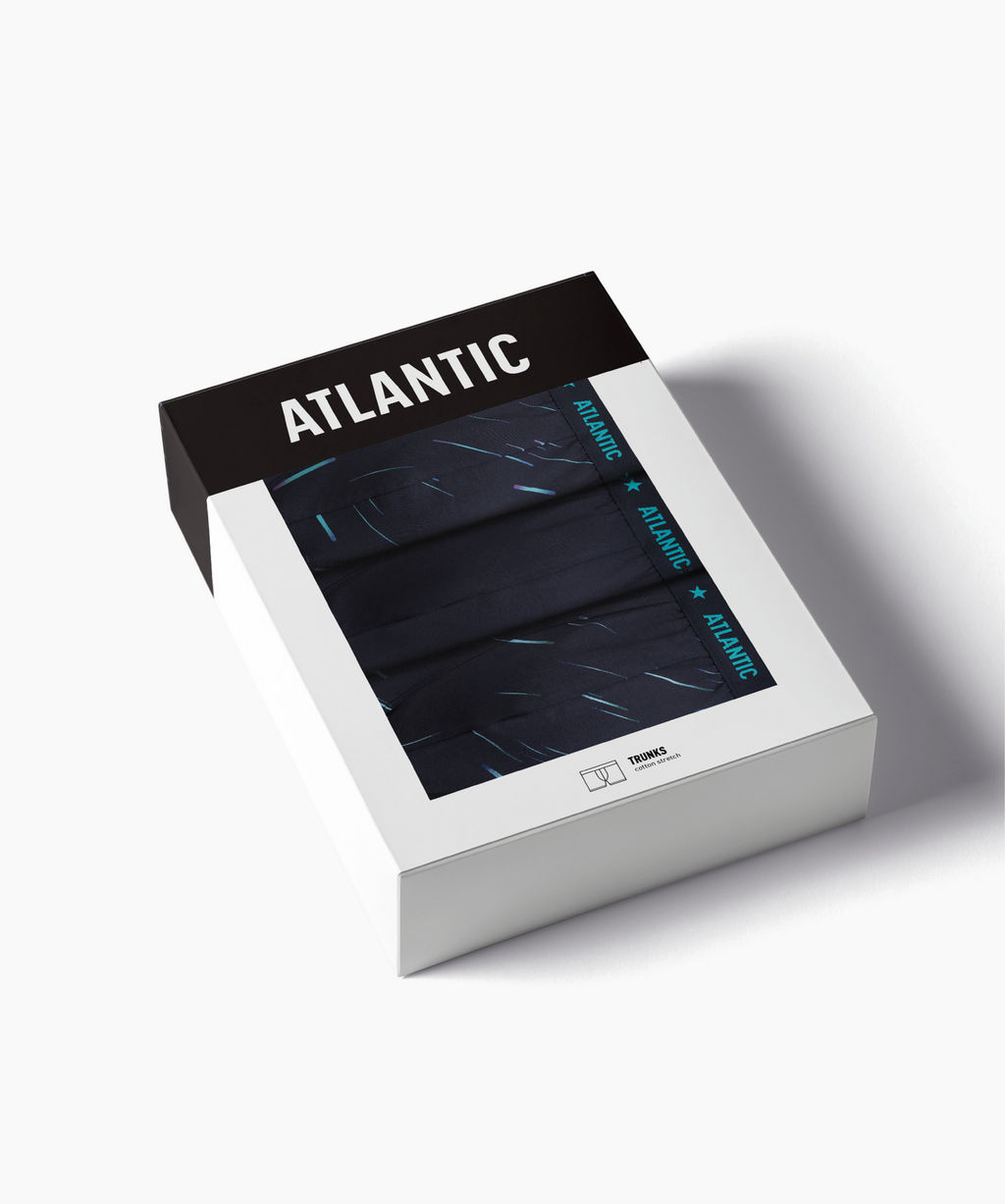 ATLANTIC 3MH-224 Трусы шорты Light - набор 3 шт. темно-синий фото 7