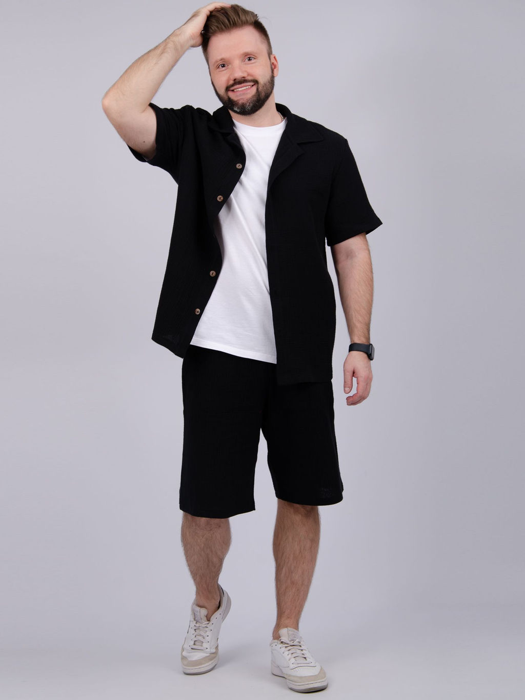 Костюм "Мэтью" чёрный, муслин