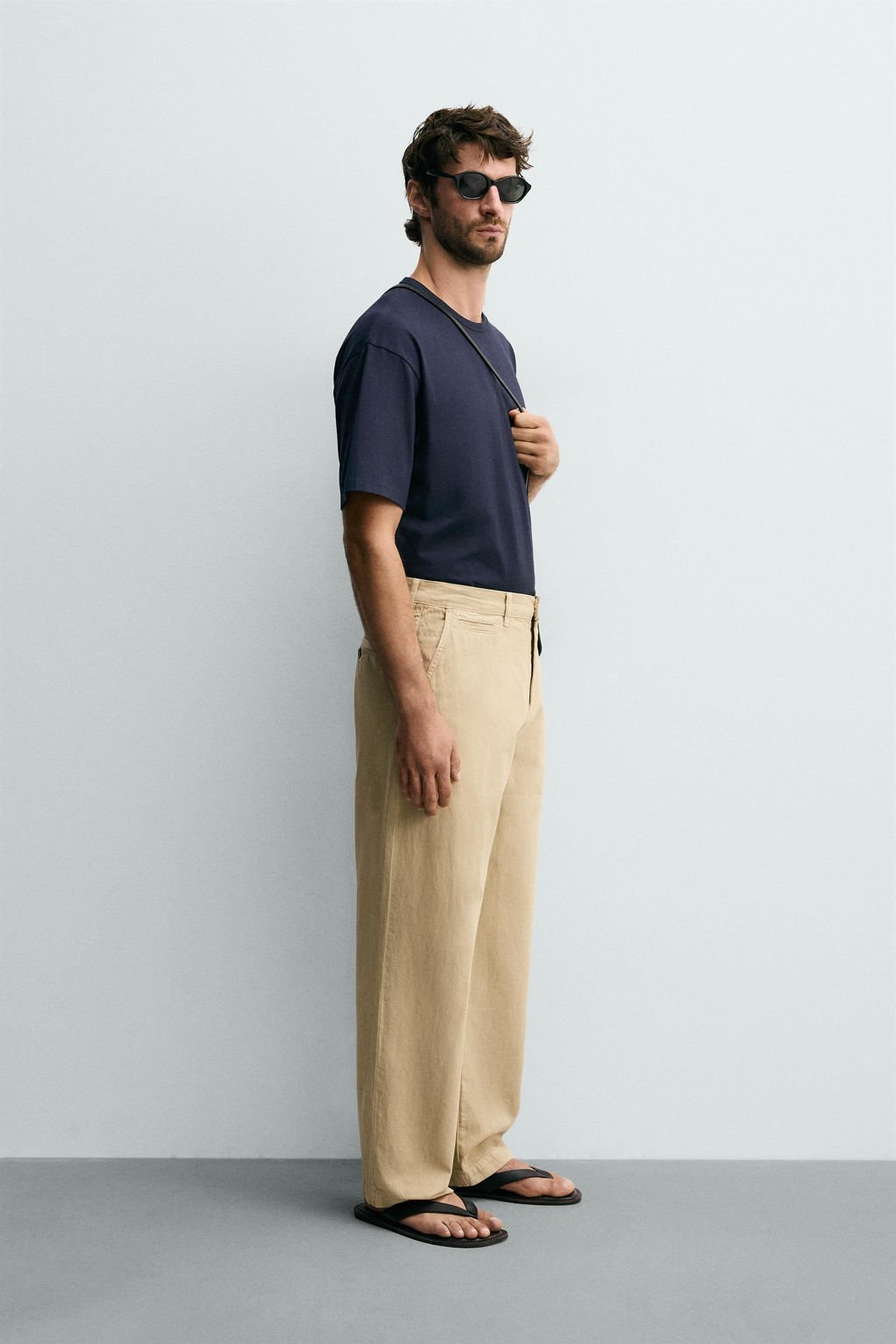 PANTAL?N CHINO STRAIGHT FIT / Tostado