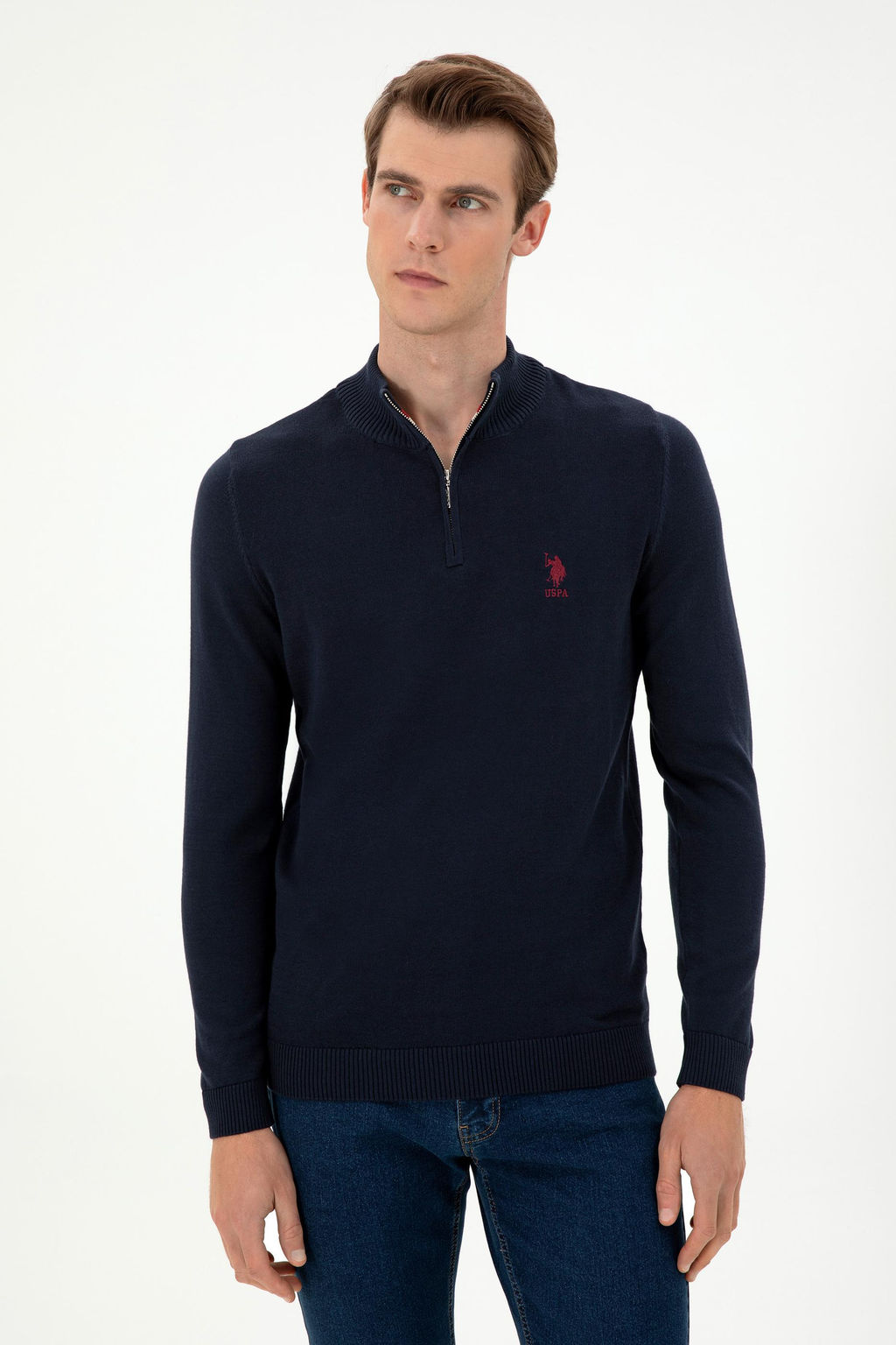 Мужской темно-синий свитер Неожиданная скидка в корзине - U.s. polo assn фото 3