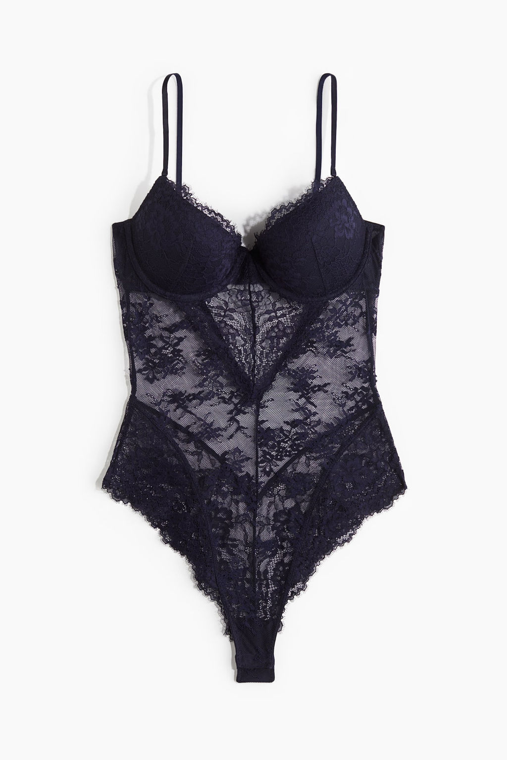 Body push-up de encaje - H&m фото 5