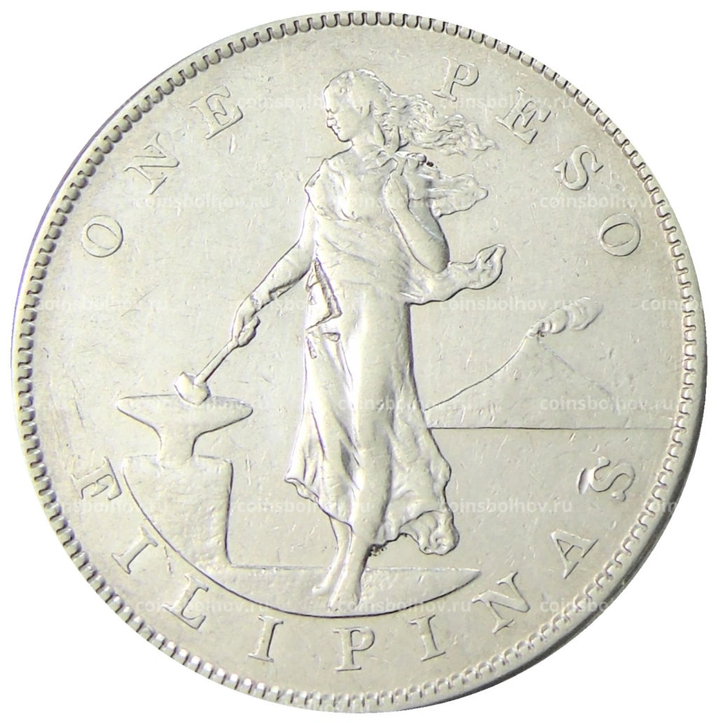 1 песо 1904 года Филиппины (Администрация США)