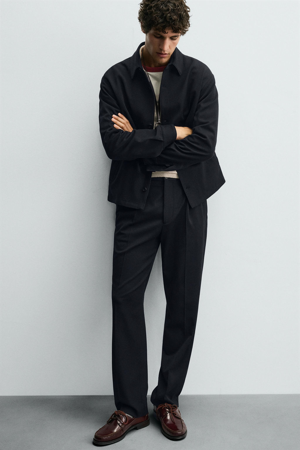 PLEATED REGULAR FIT TROUSERS - Zara фото 5