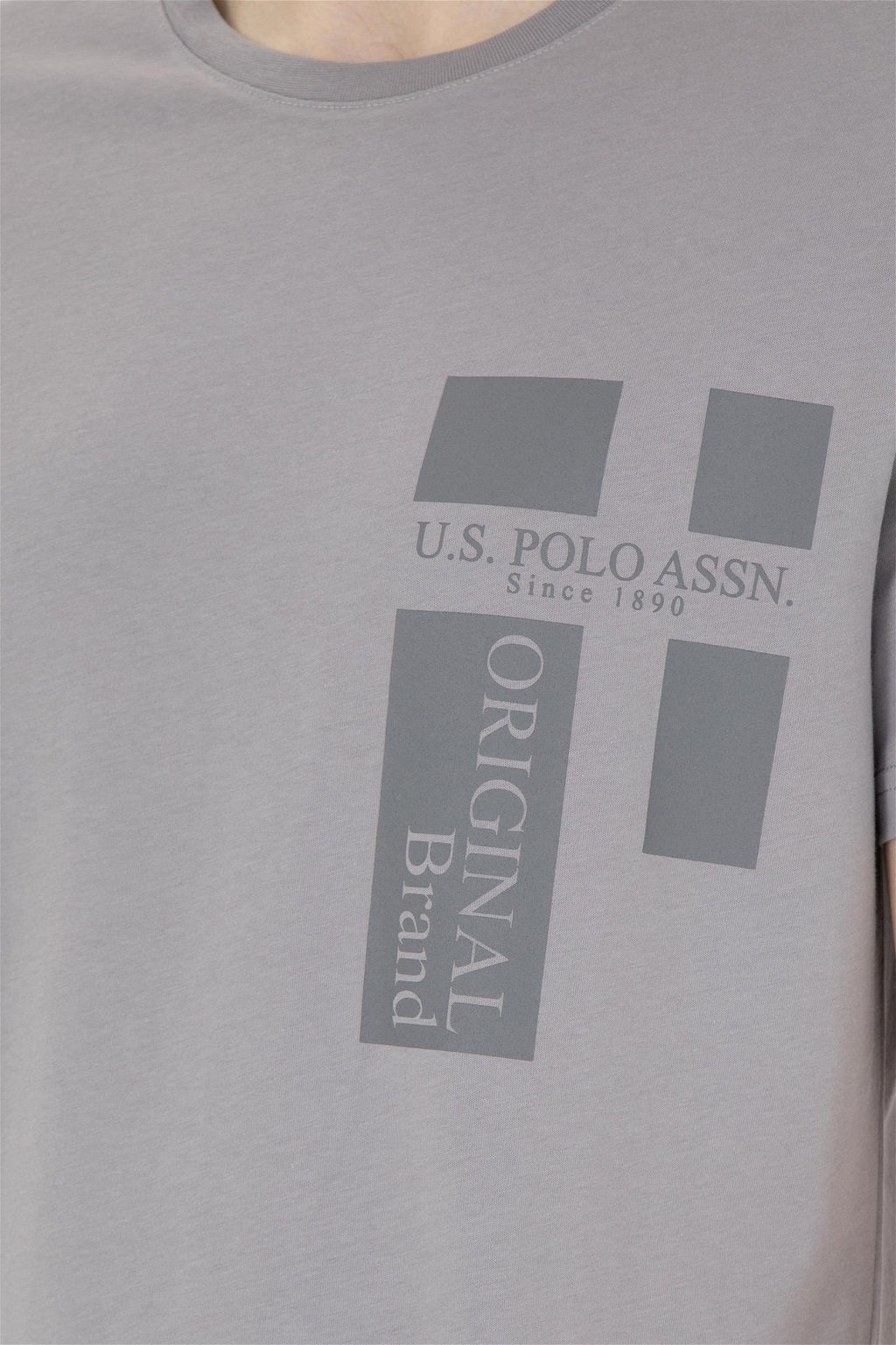 Мужская темно-серая футболка - U.s. polo assn фото 7