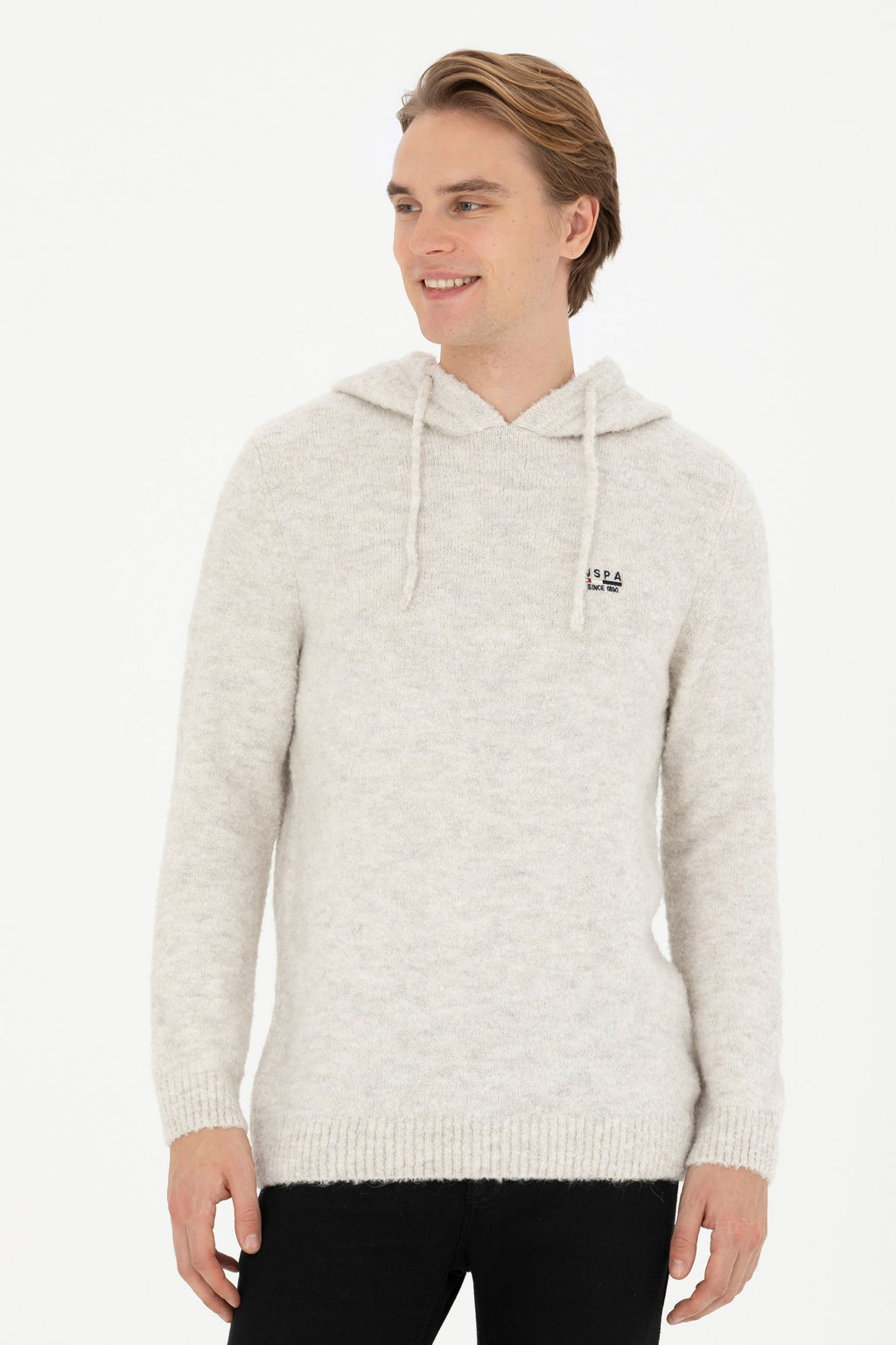 Мужской свитер из каменного меланжа - U.s. polo assn фото 10