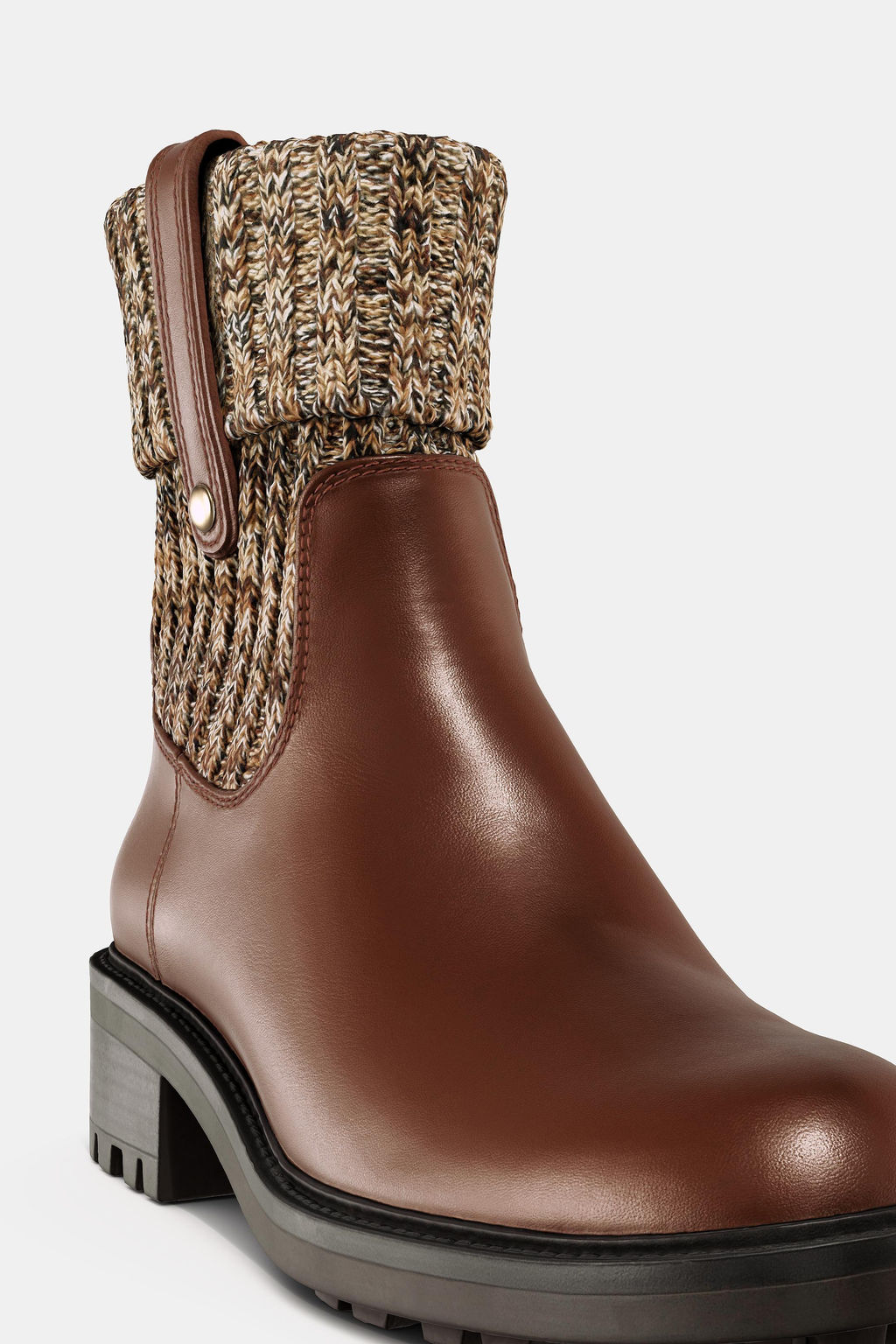 FLAT SOCK ANKLE BOOTS - Zara фото 4