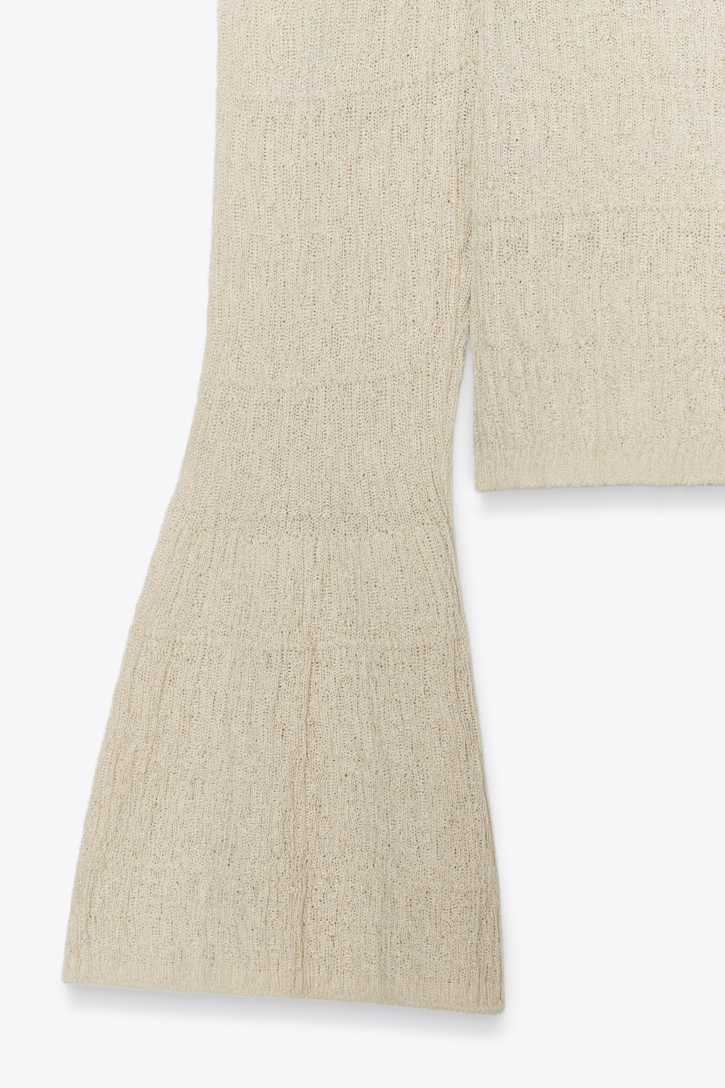 POINTELLE KNIT BELL SLEEVE SWEATER - Zara фото 8