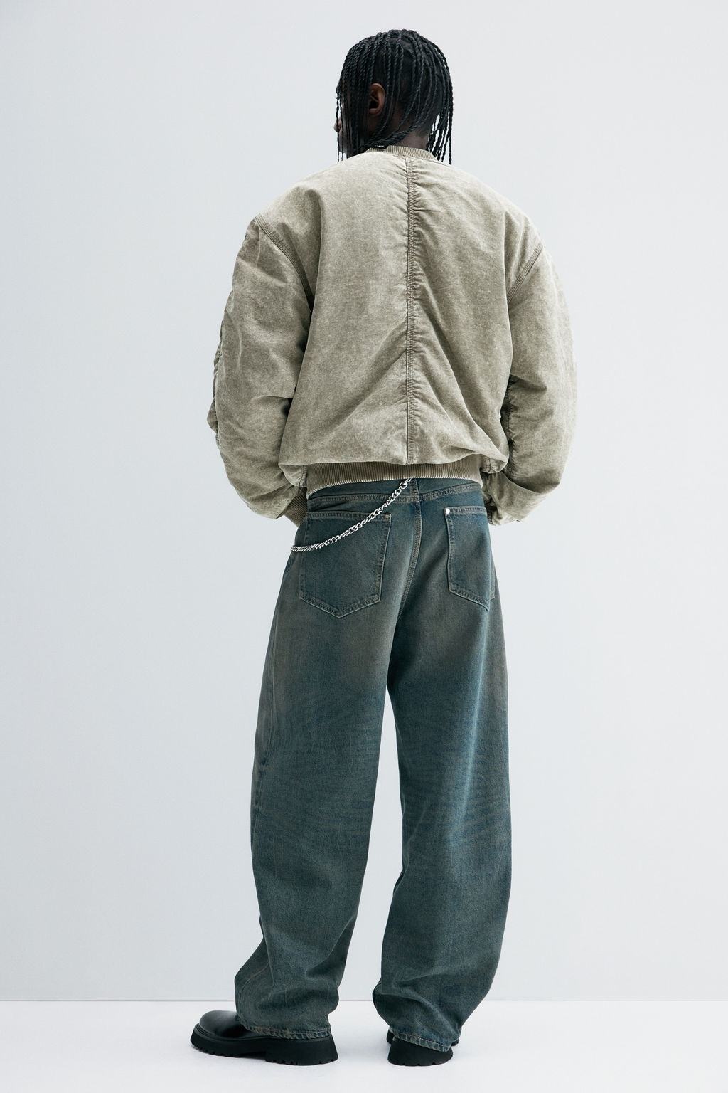 Cazadora bomber efecto lavado - H&m фото 3