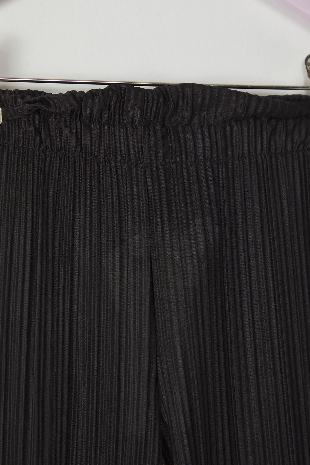 Siyah K?z Cocuk Beli Lastikli Dokulu Dokuma Pantolon TKDSS25PL00007 - Trendyolmilla фото 3