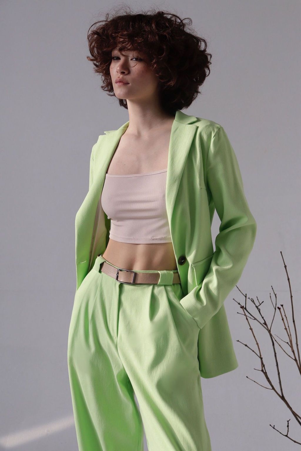 7931 Костюм брючный светло-зелёный - Martichelli фото 16