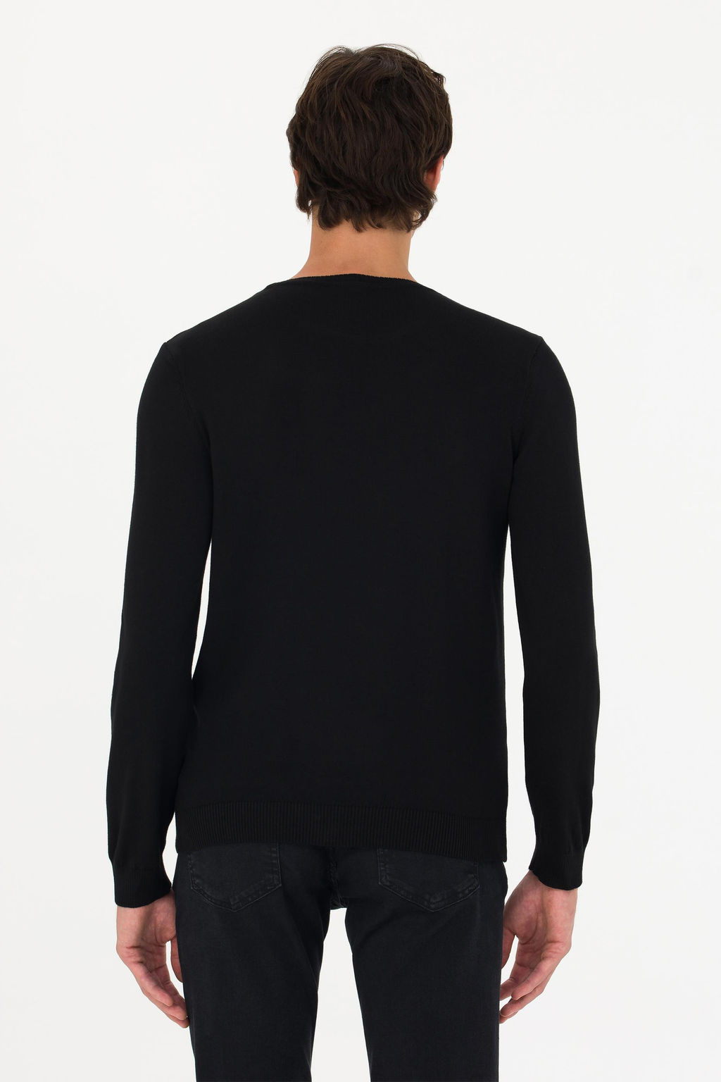 Свитер мужской U. S. Polo Assn Basic черный из хлопка - U.s. polo assn фото 19