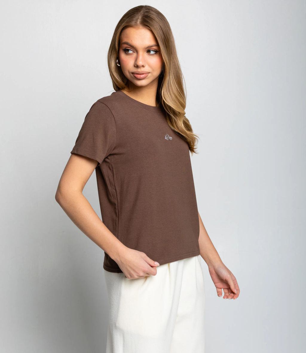 Футболка #КТ623 (5), коричневый - Dommod фото 2