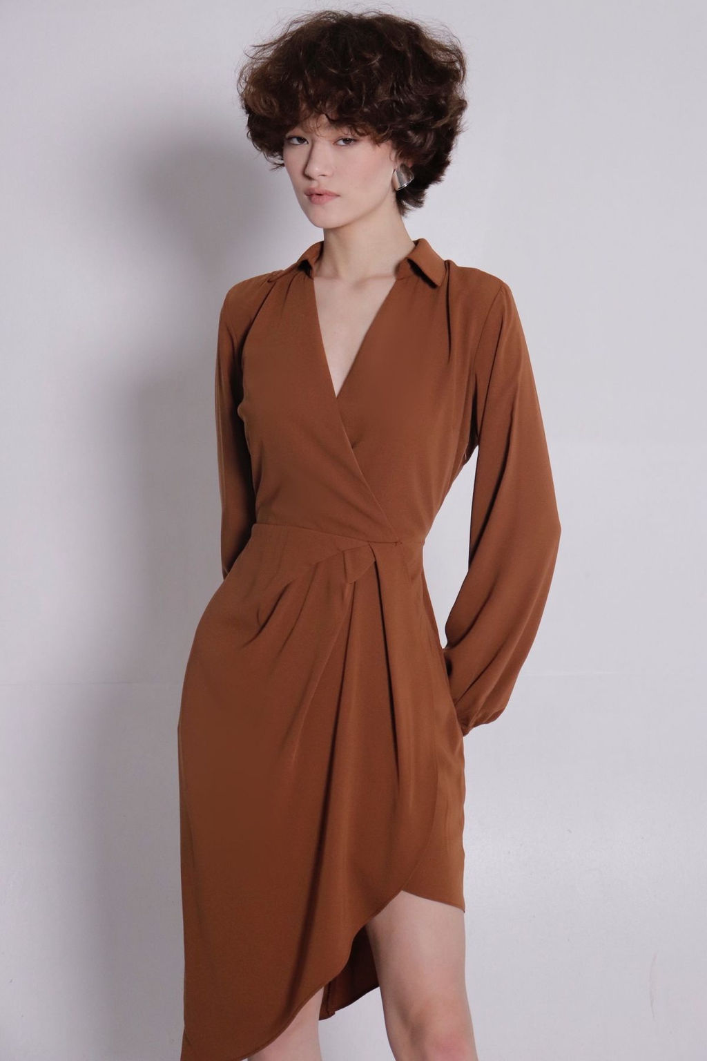 11387 Платье с запахом кофе - Martichelli фото 6