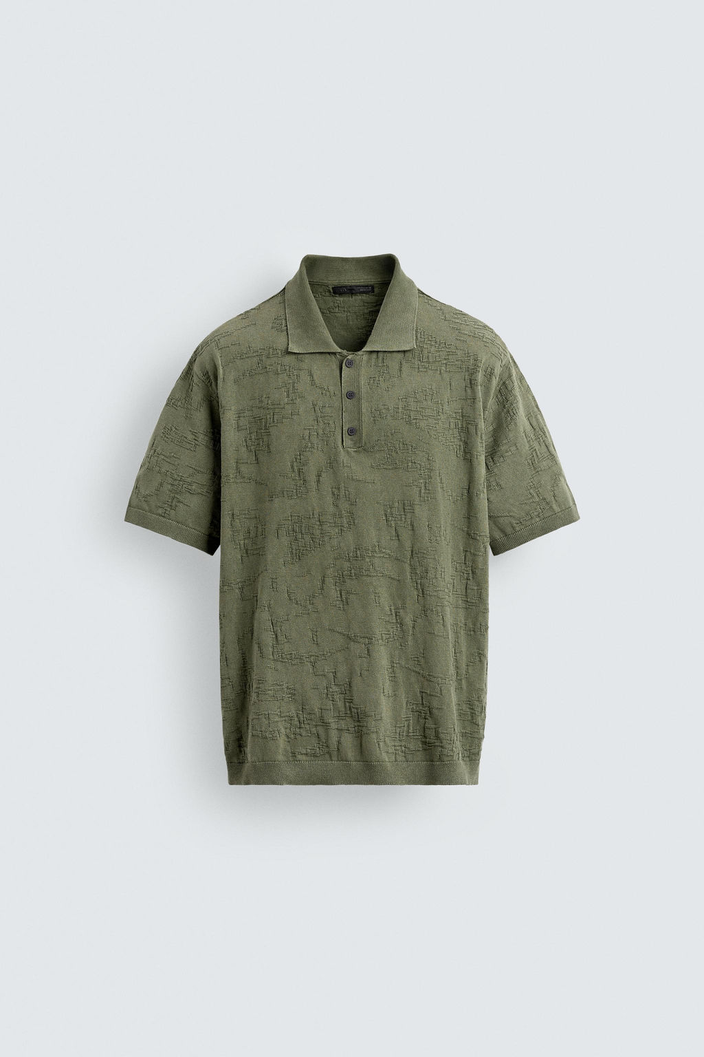 POLO PUNTO RELAXED FIT JACQUARD / Verde - Zara фото 7