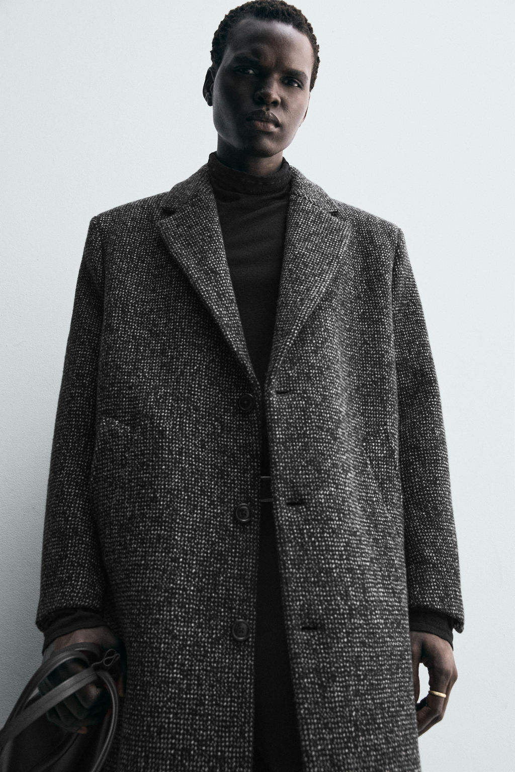 WOOL BLEND STRUCTURED COAT - Zara фото 5